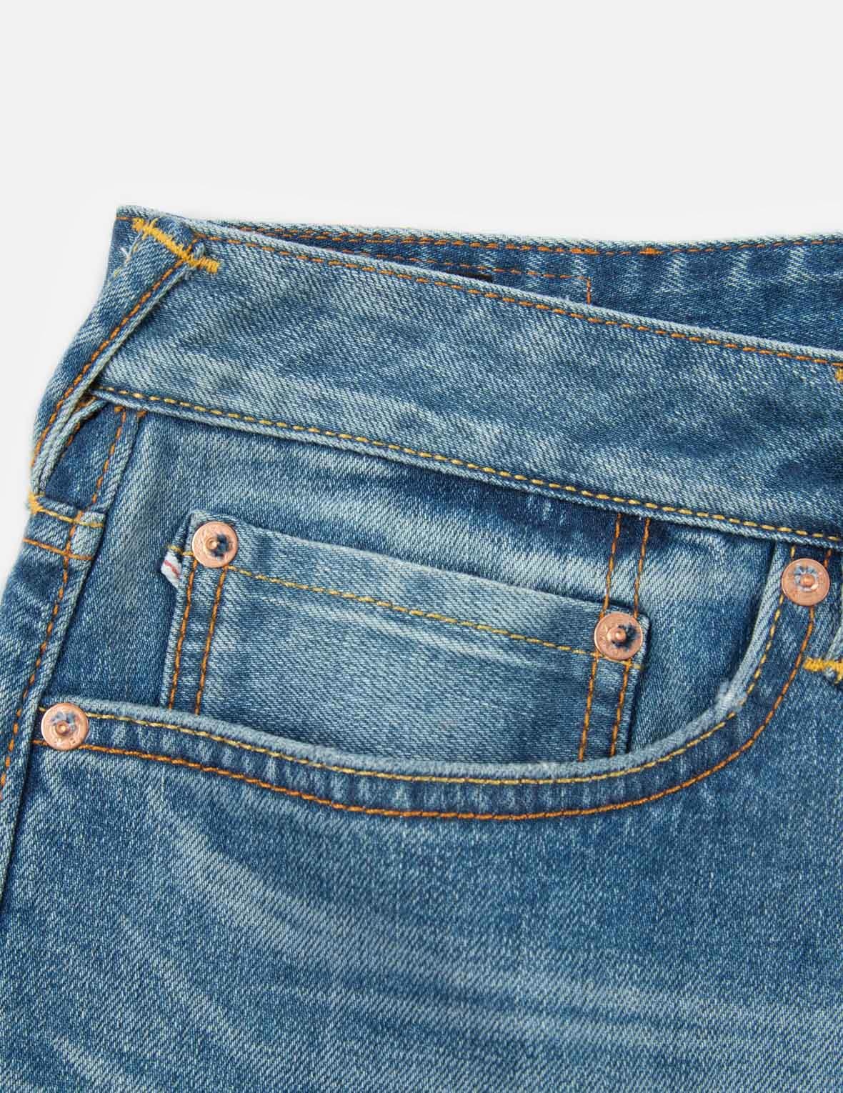 DECONSTRUCTED KAMON PRINT CROPPED-LENGTH CARROT FIT JEANS #2017 - 8