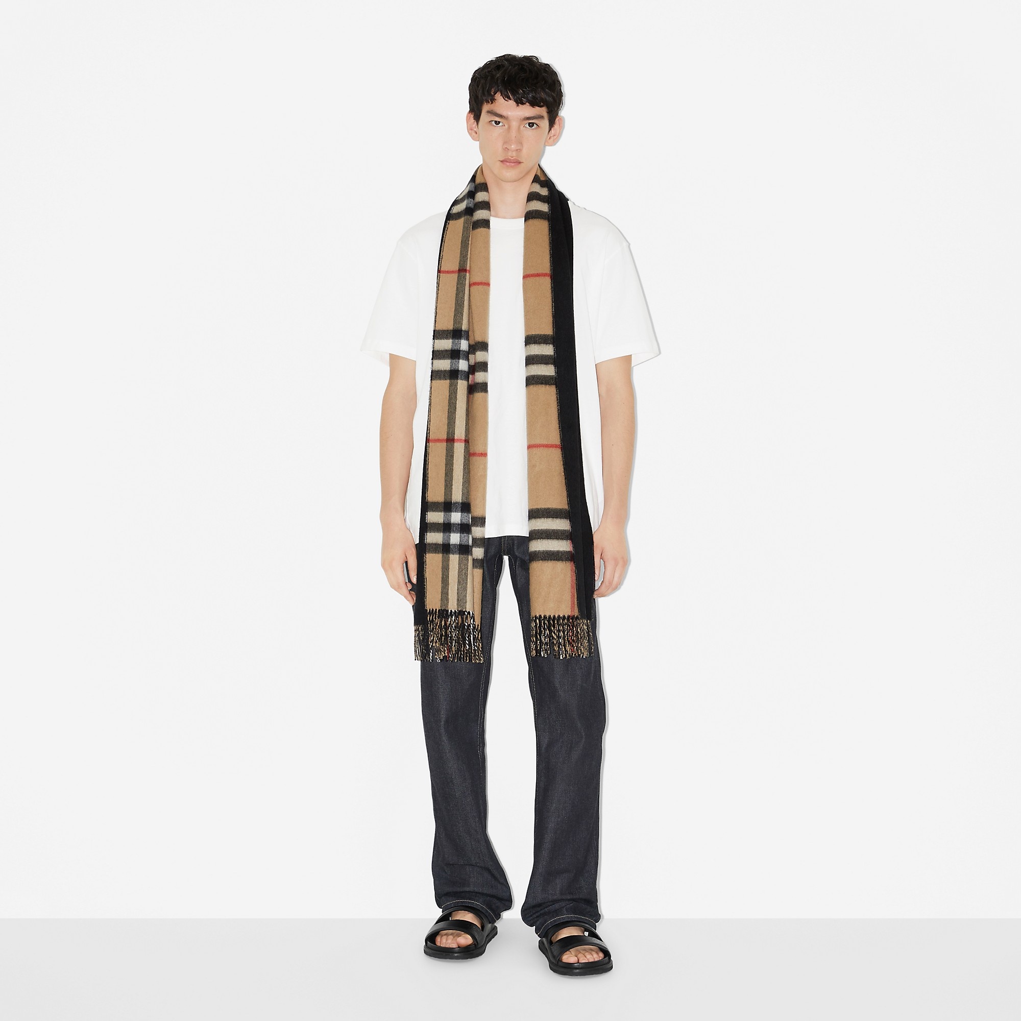 Reversible Check Cashmere Scarf - 2