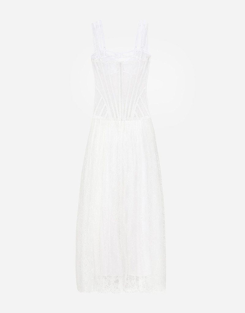 Dolce & Gabbana Long lace dress with corset detailing outlook