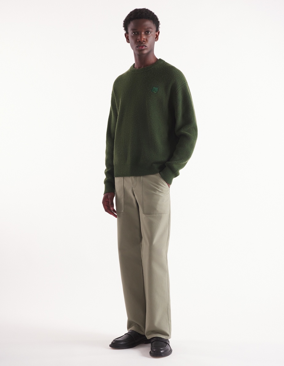 BOLD FOX HEAD PATCH COMFORT RIBBED JUMPER - 2