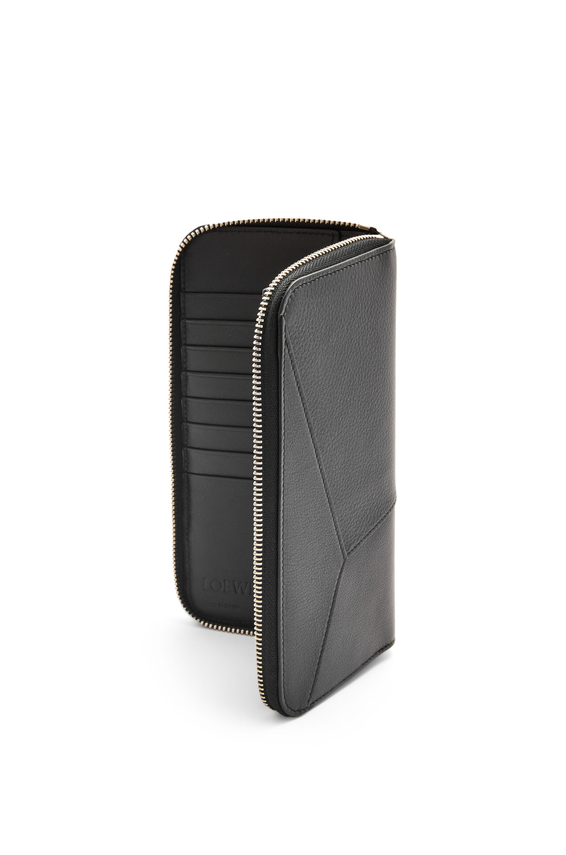 Puzzle Edge zipped open wallet in classic calfskin - 3