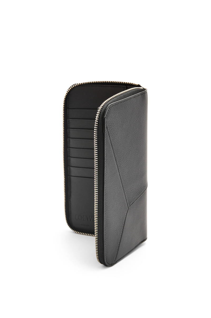 Puzzle Edge zipped open wallet in classic calfskin 3