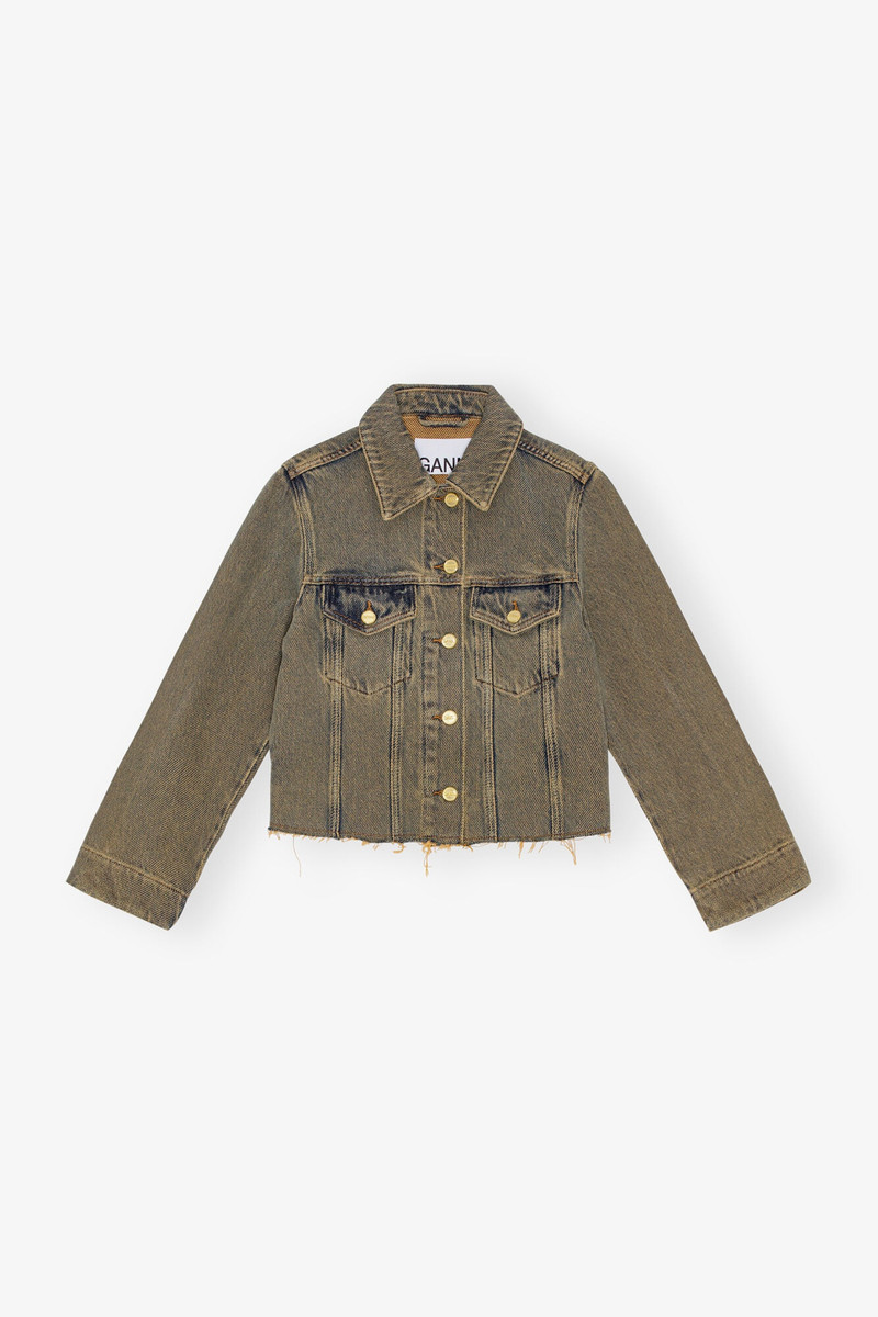 OVERDYED HEAVY DENIM JACKET - 1