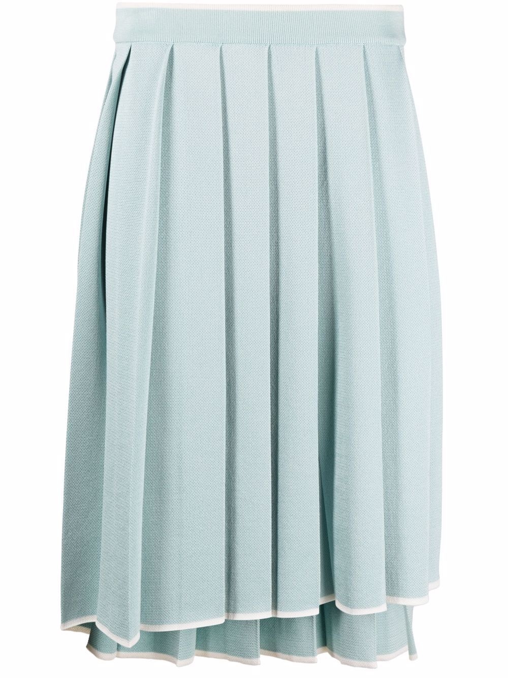 high-low pleated skirt - 1