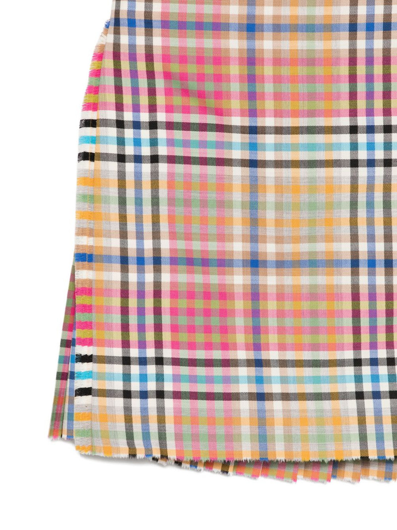 plaid frayed skirt 3