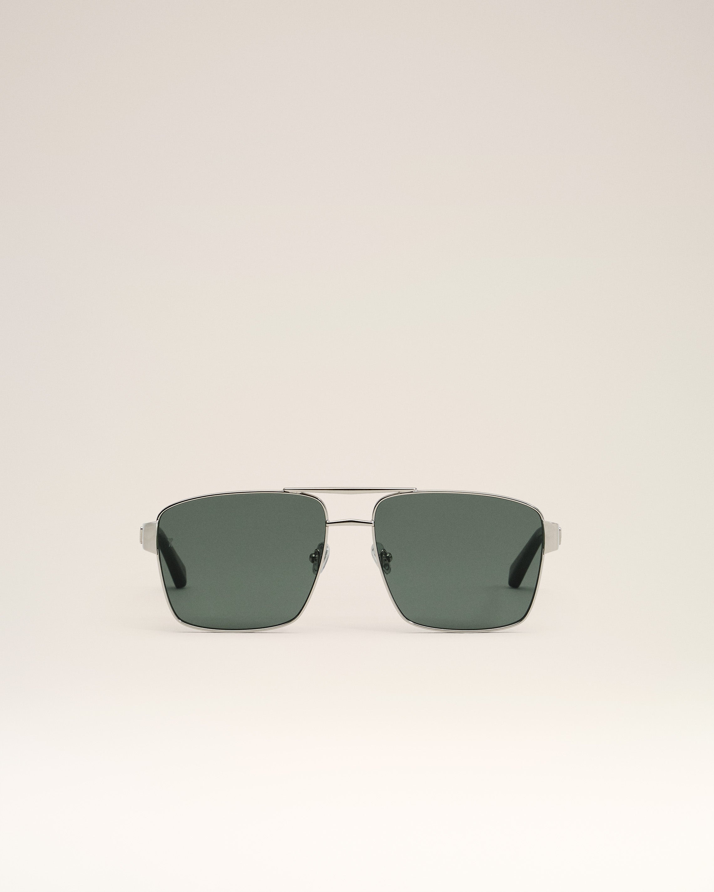 SILVER STAINLESS STEEL 75007 SUNGLASSES - 1