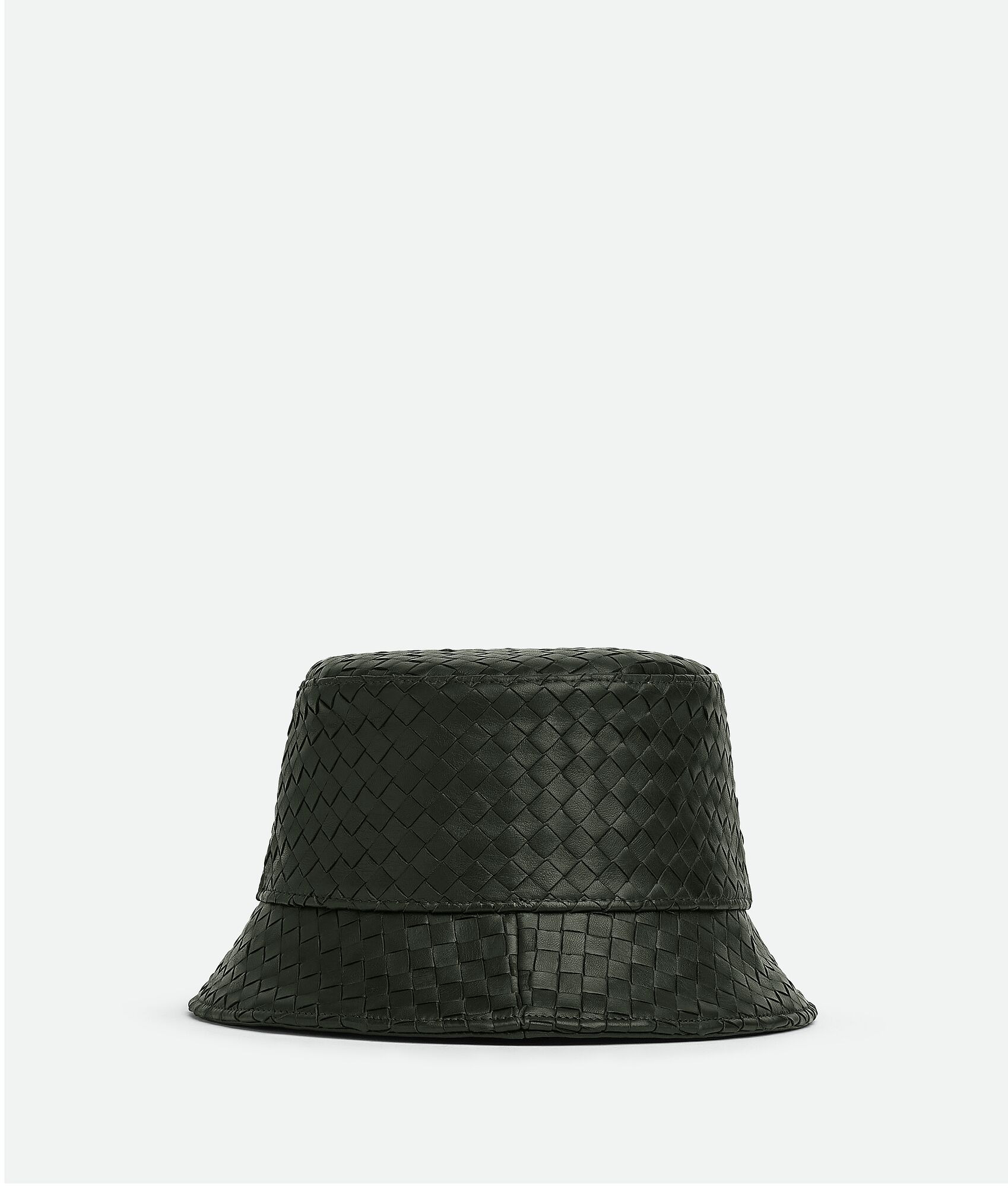 Intrecciato Leather Bucket Hat - 2
