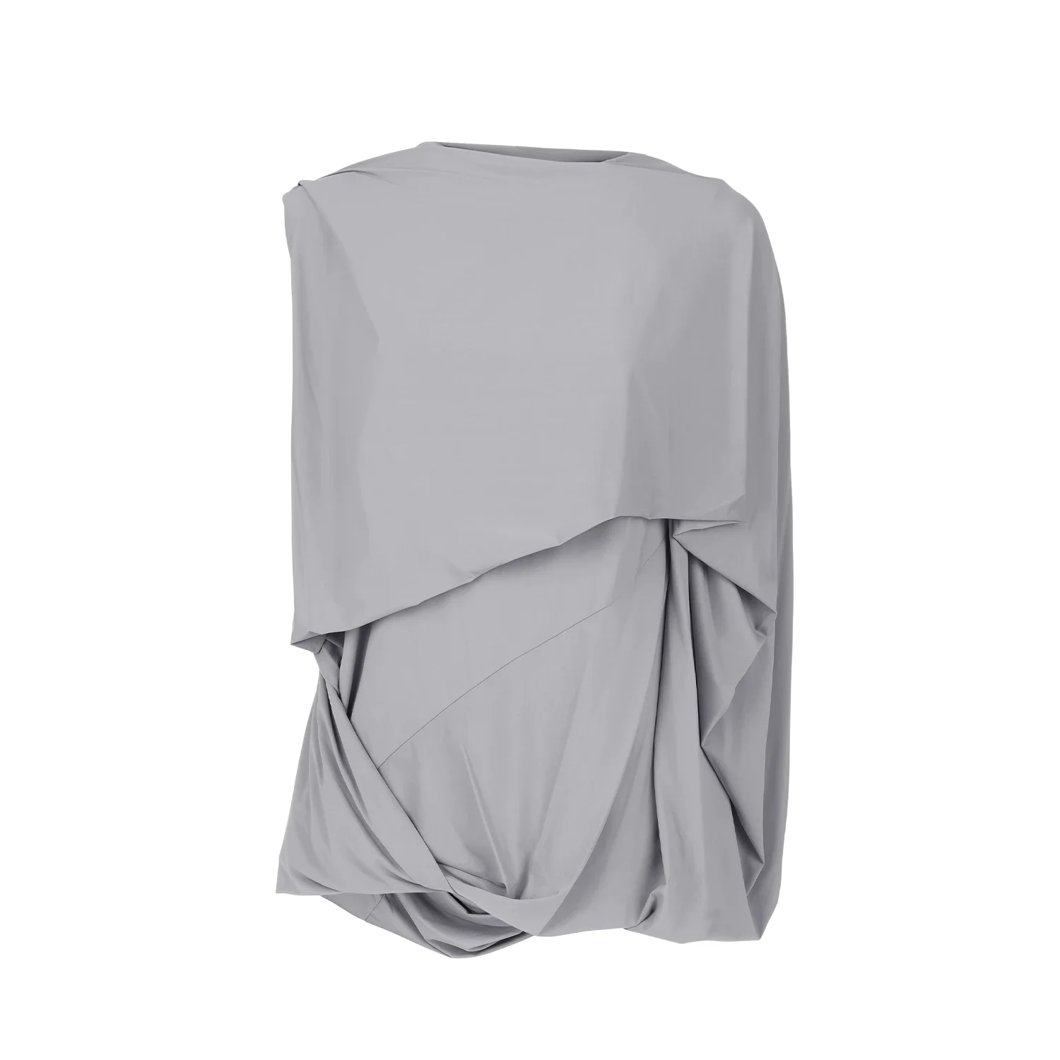 LYCRA SIDE DRAPE TOP FOG - 1