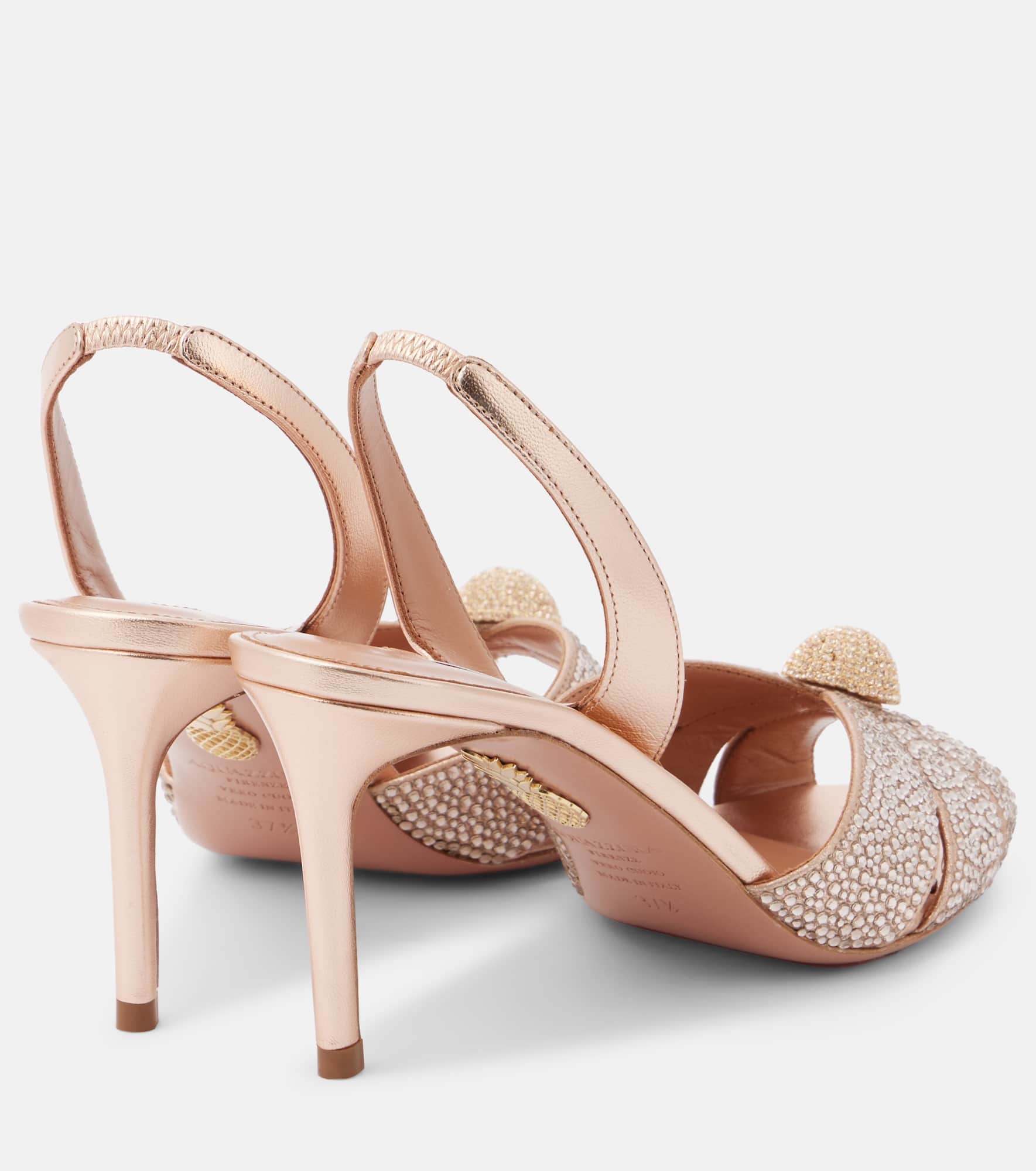 Italian Flirt 75 embellished leather sandals - 2
