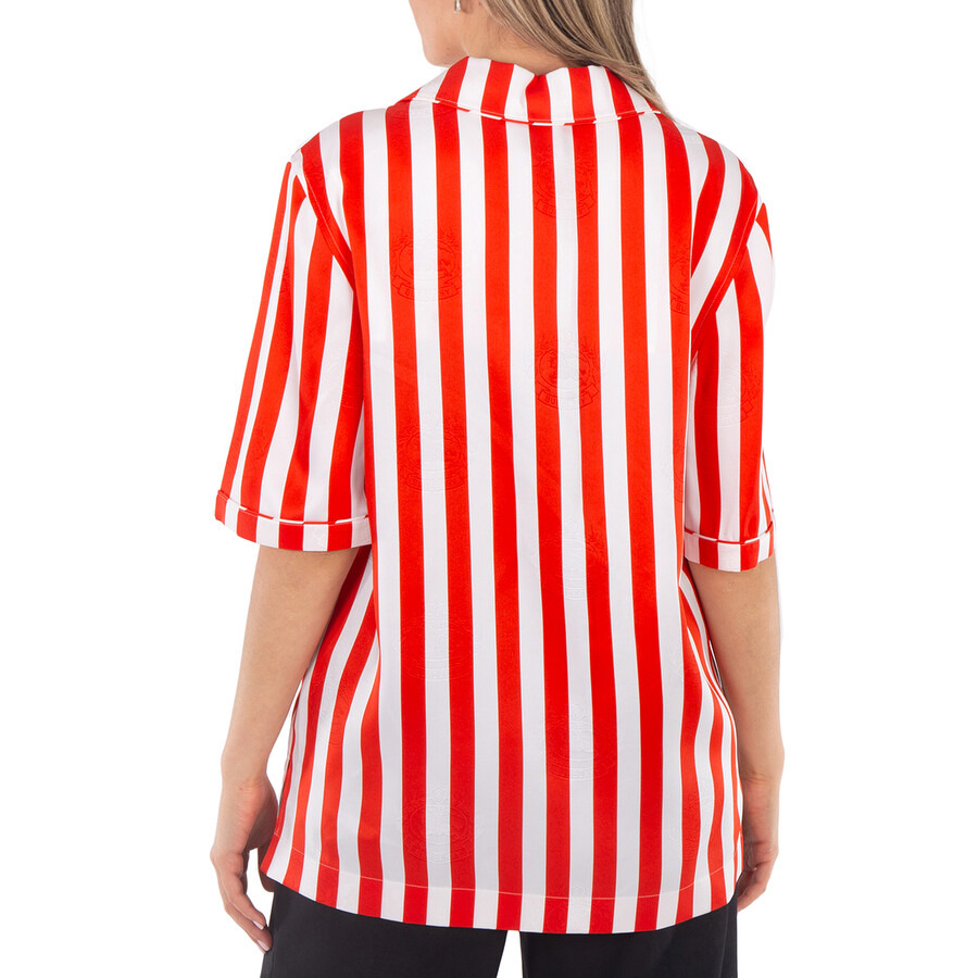 Burberry Tabi Striped Silk Pyjama Shirt - 5