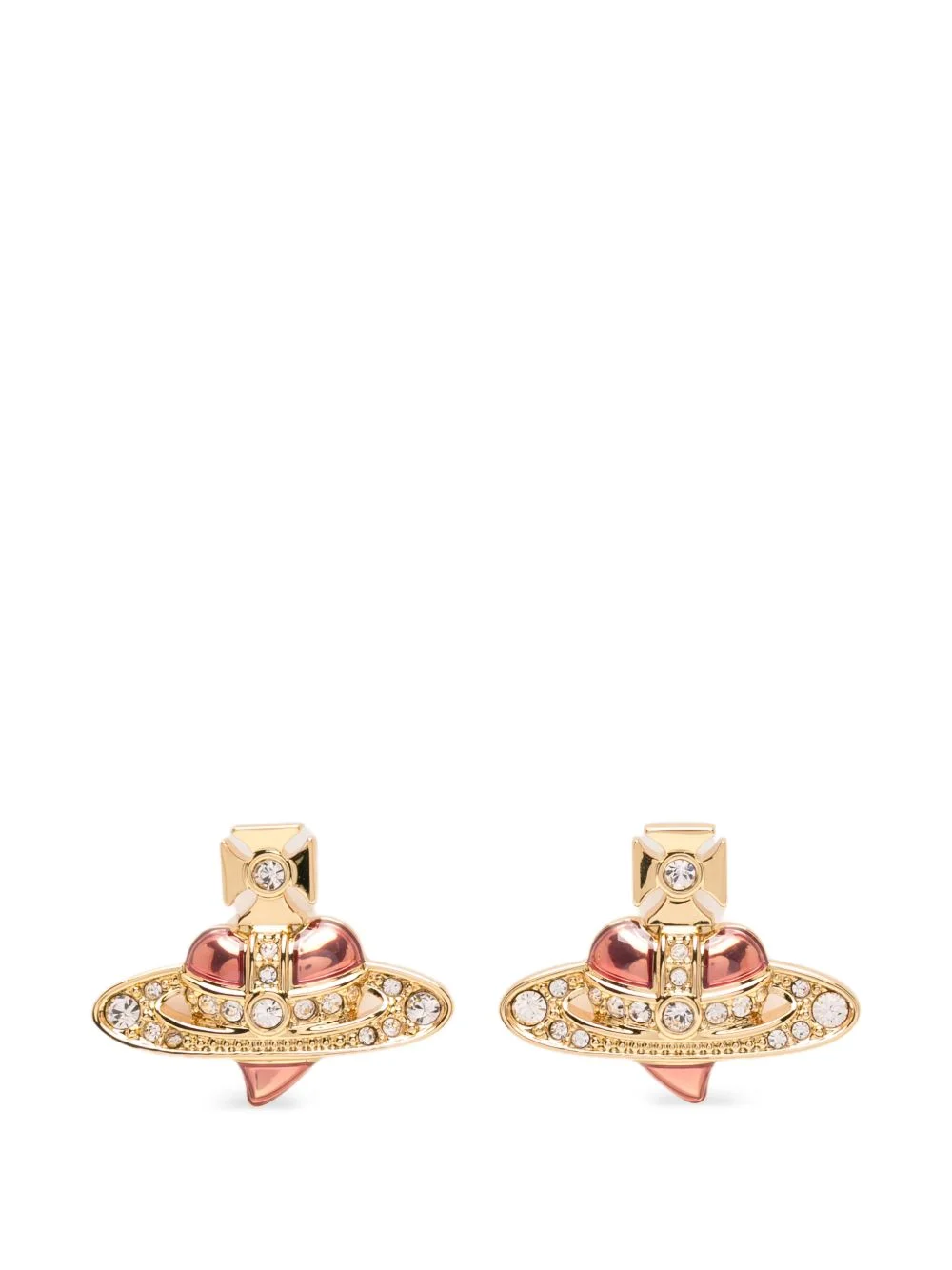 heart-motif earrings - 1