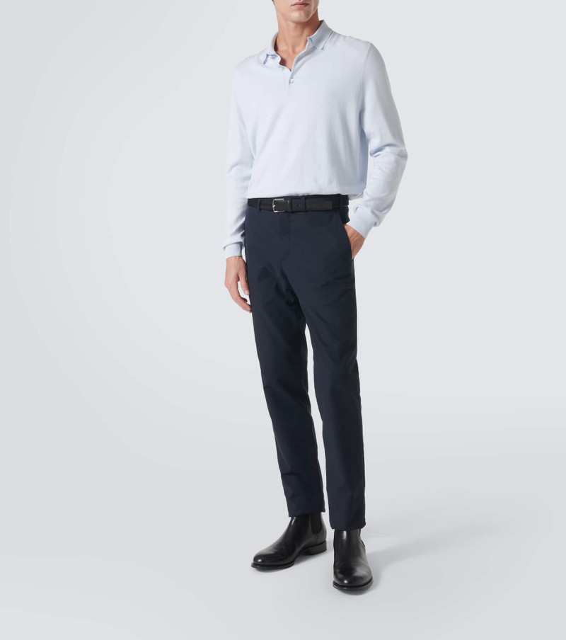 Loro Piana Loro Island cotton polo sweater outlook