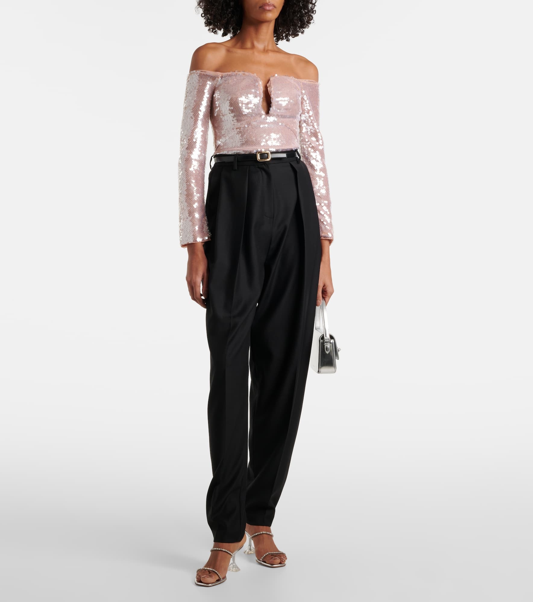 Sequined off-shoulder top - 2