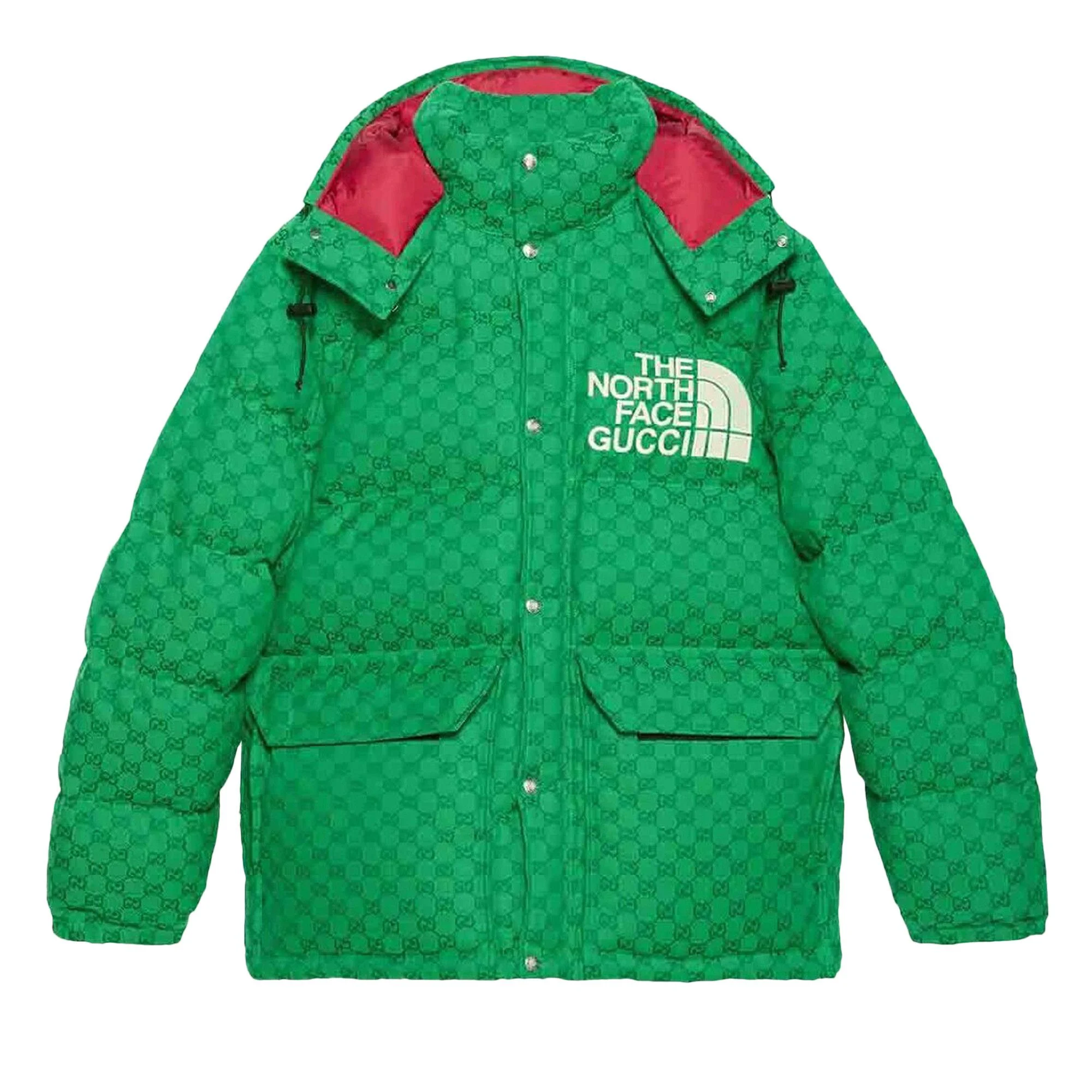 Gucci x The North Face Down Coat 'Green/Dark Green' - 1