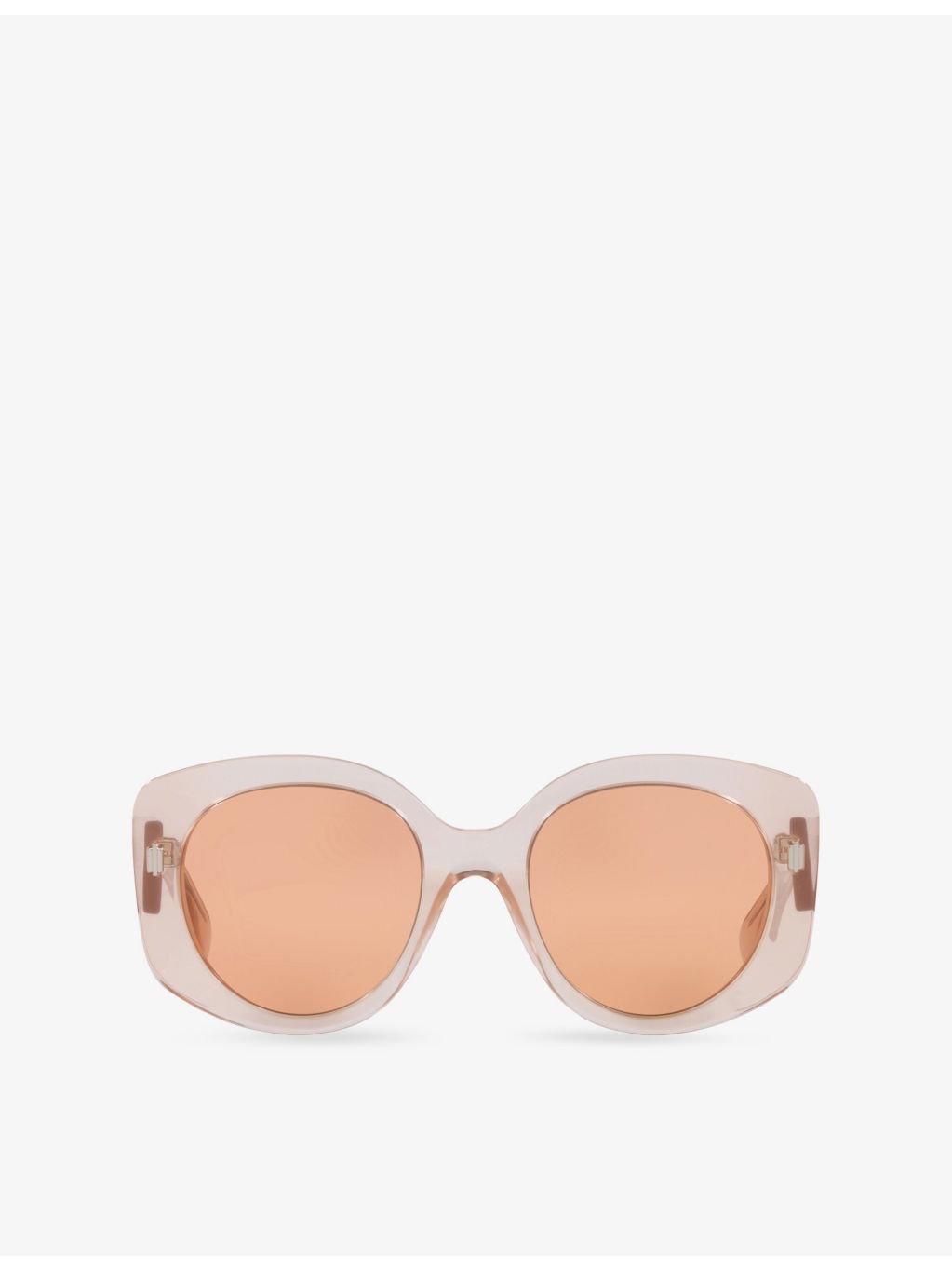 FE40137I Roma Round-Frame Acetate Sunglasses - 1