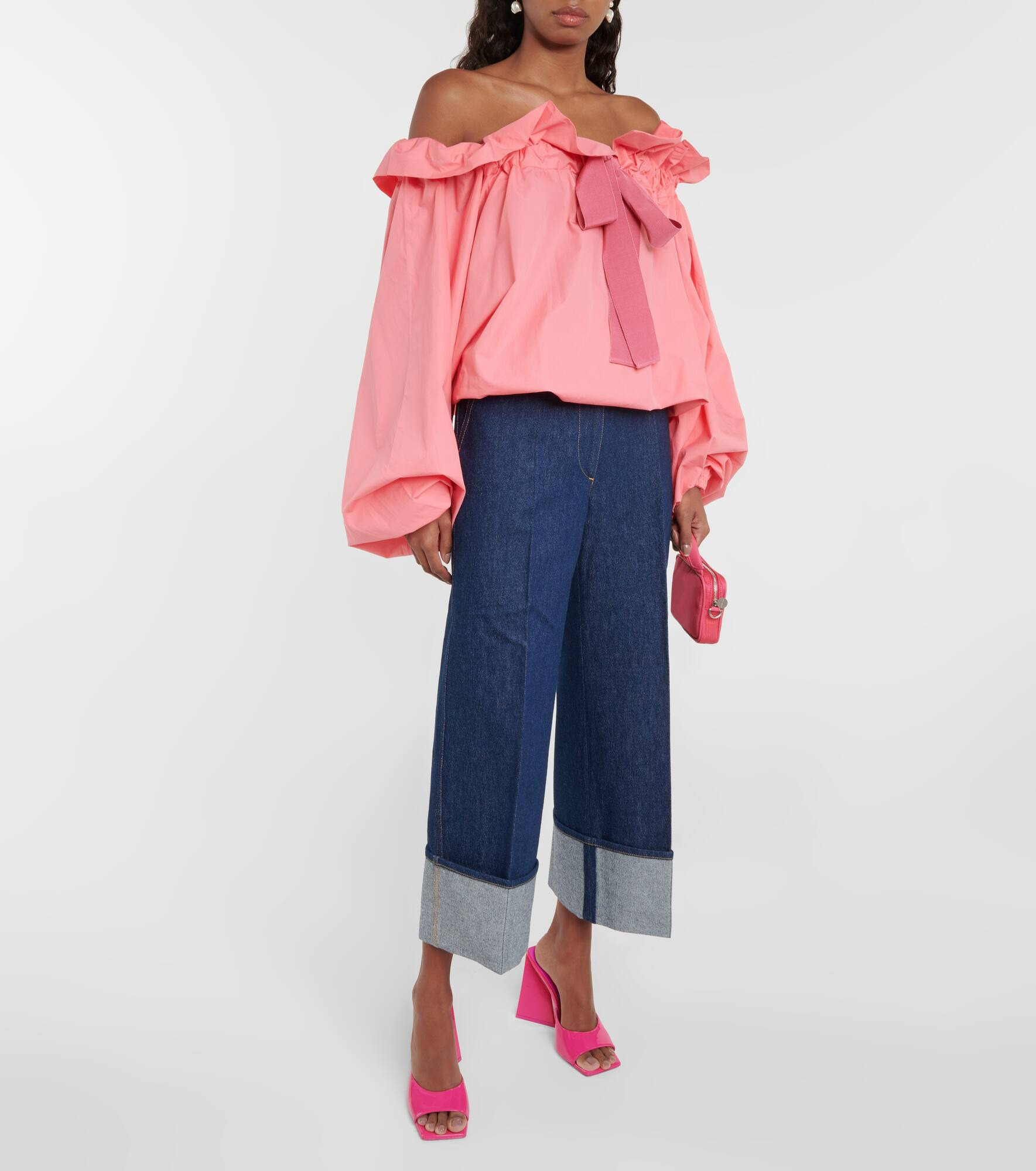 Mid-rise wide-leg jeans - 2