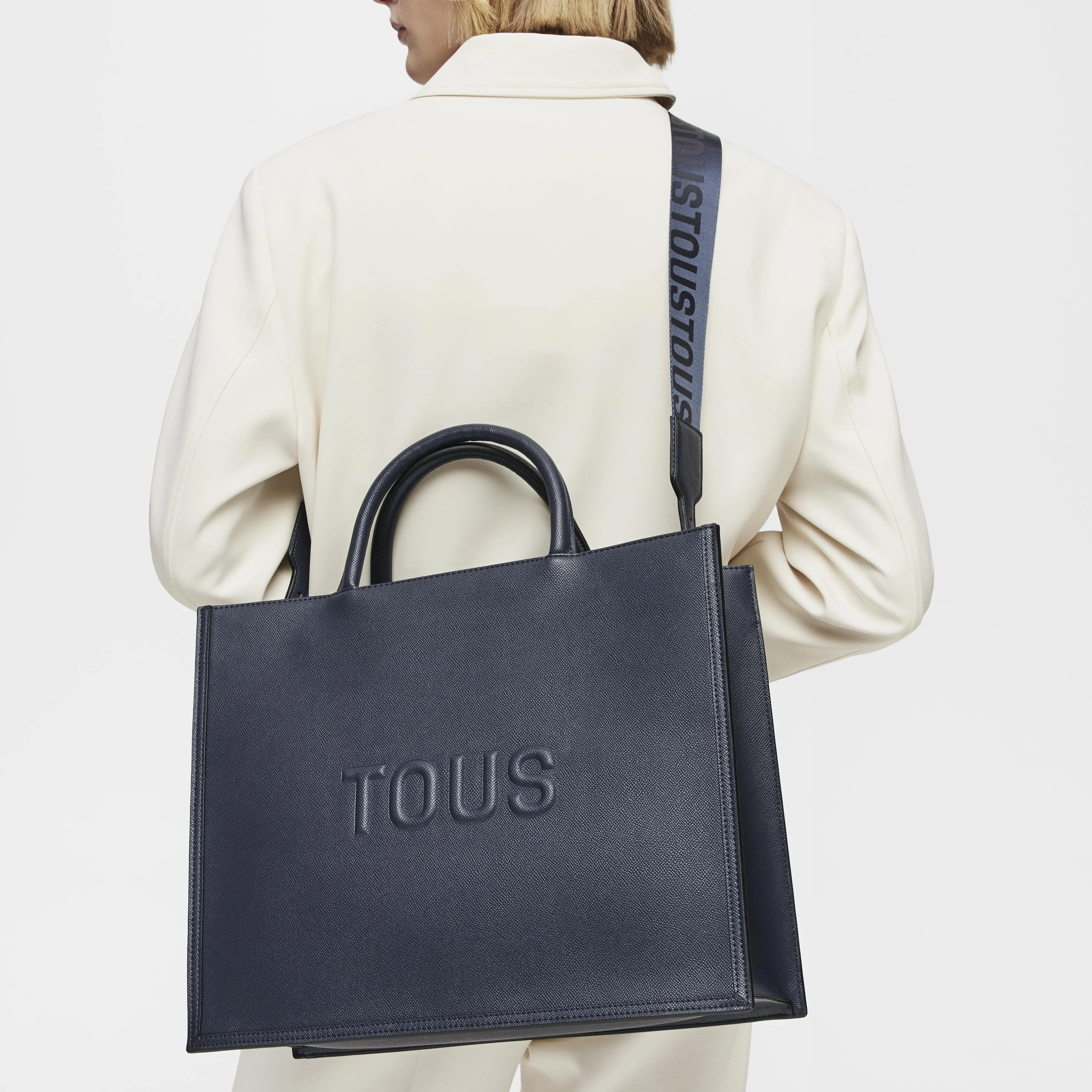 Large navy blue Amaya Shopping bag TOUS Brenda - 1