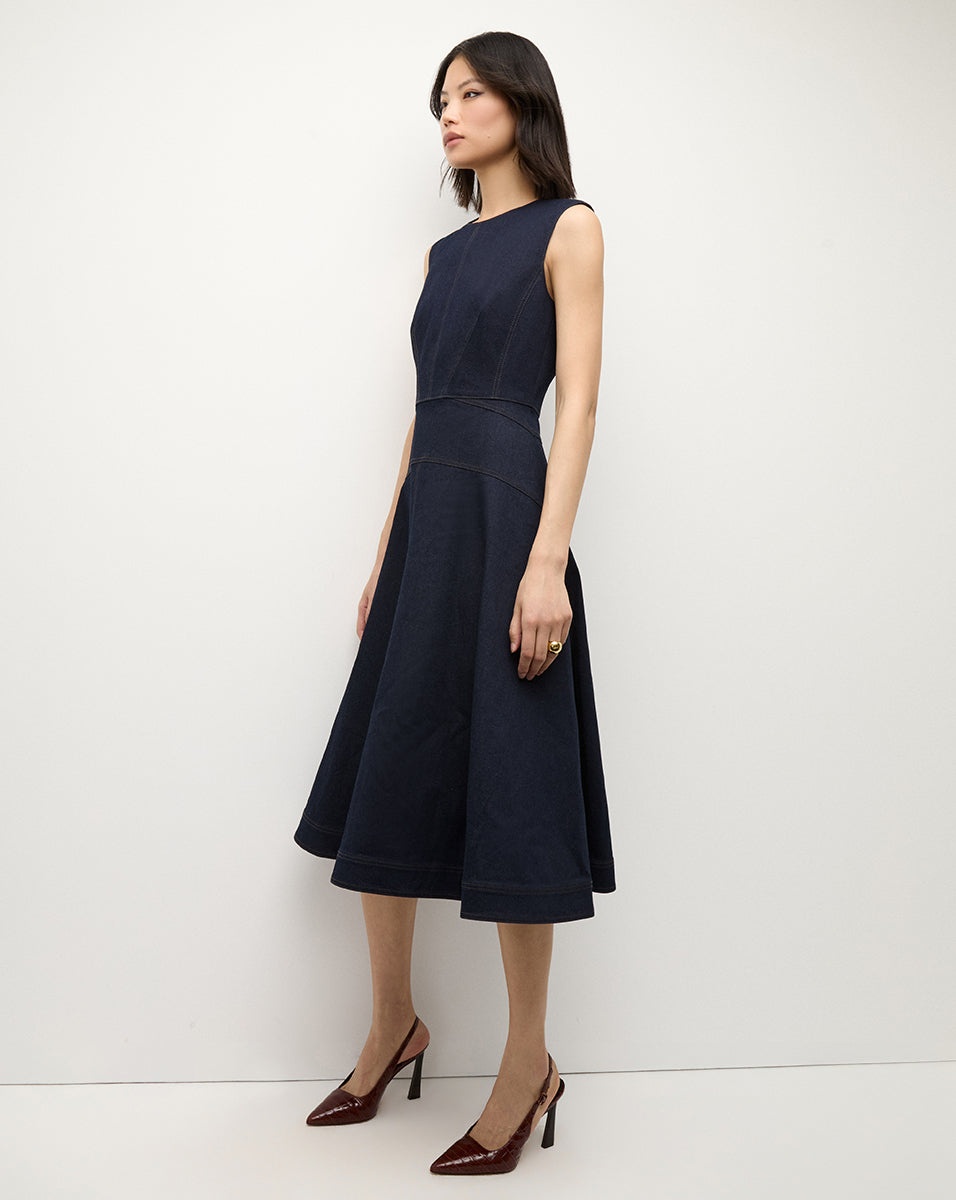 KARRIGAN DENIM DRESS - 4