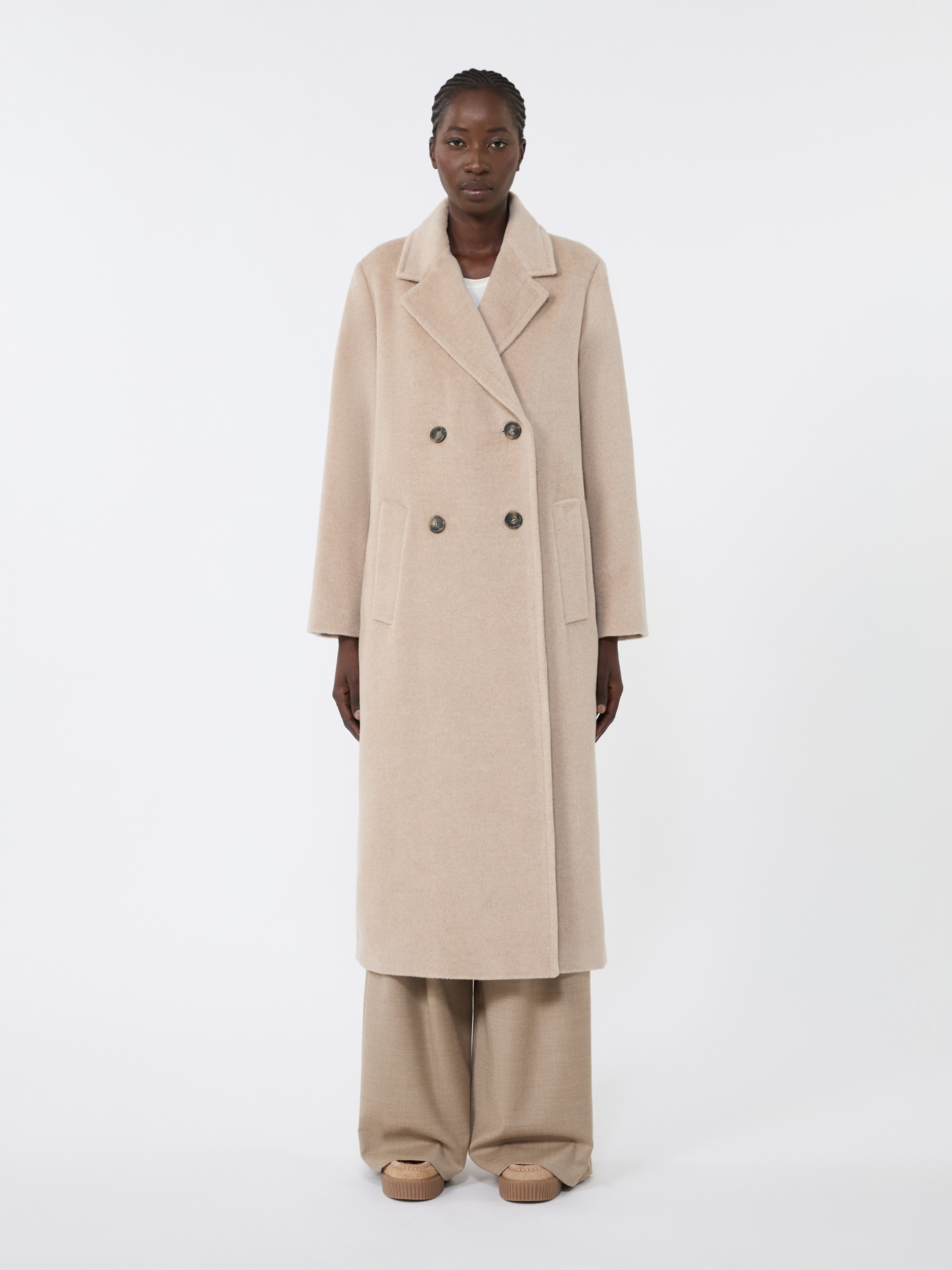 ZUFOLO Double-breasted coat in wool and alpaca - 3