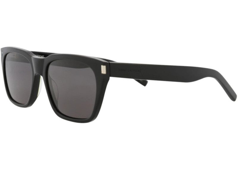 SAINT LAURENT Saint Laurent Square-Frame Recycled Acetate Sunglasses Black/Black/Black (SL598-30014320-001) outlook