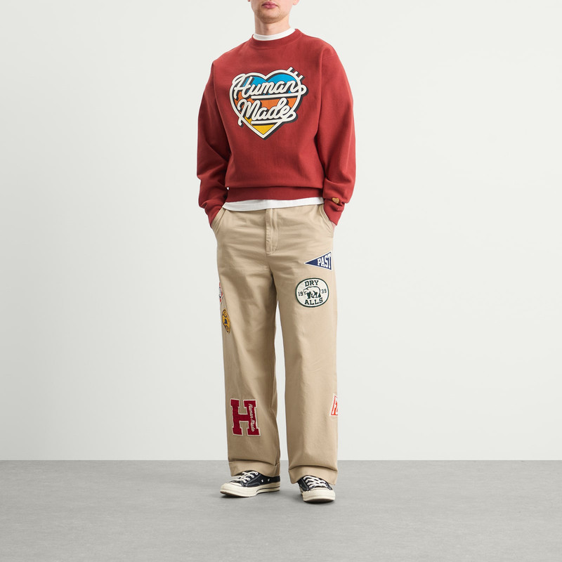 Human Made Human Made Heavyweight Heart Logo Sweatshirt outlook
