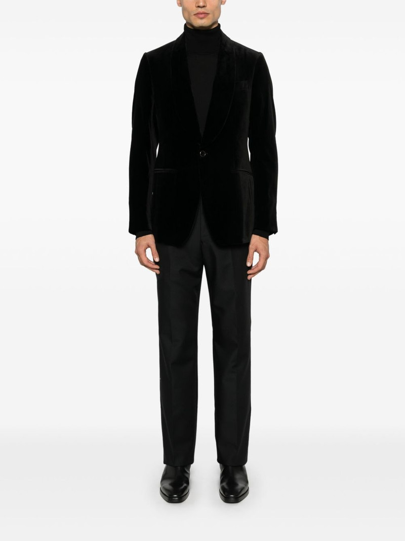 LARDINI velvet blazer outlook