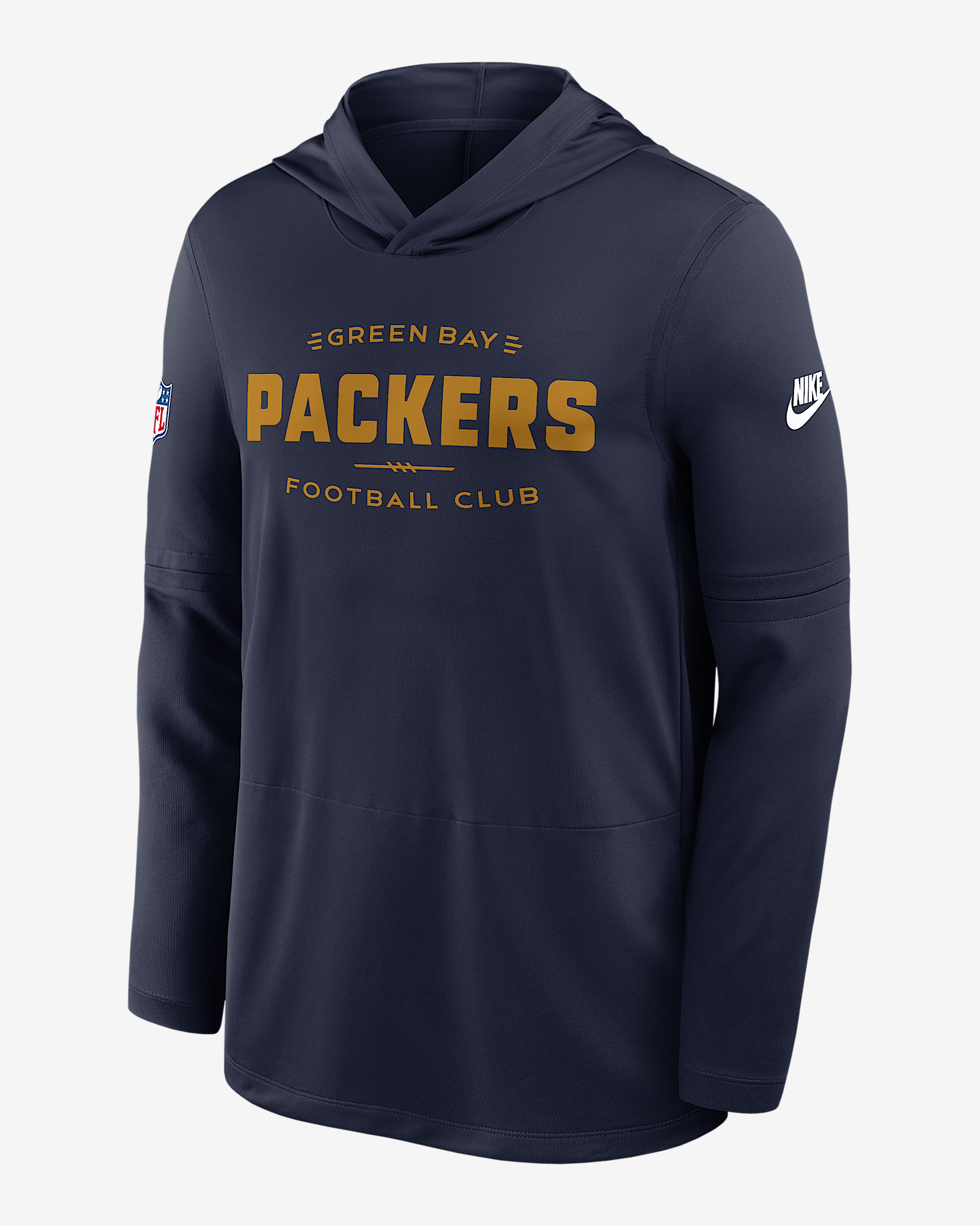 Green Bay Packers Pass Accuracy Men's Nike Dri-FIT NFL Long-Sleeve Hooded Top - 1