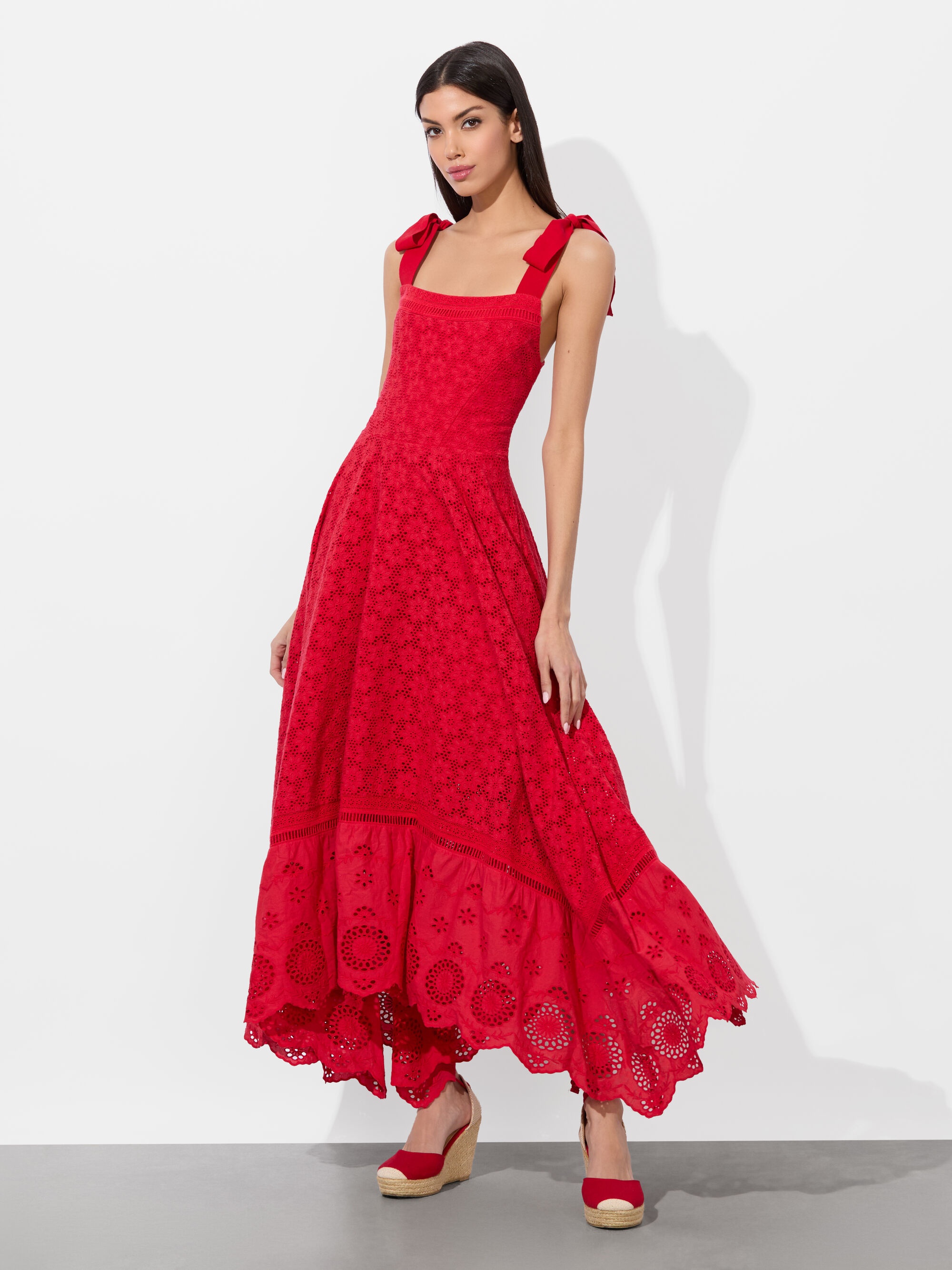 ROSALEE EYELET MAXI DRESS - 2