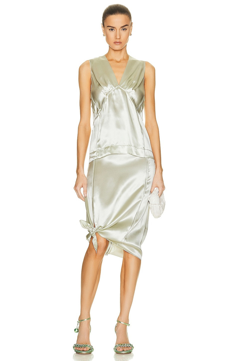 Bottega Veneta Ruffle Satin Blouse outlook