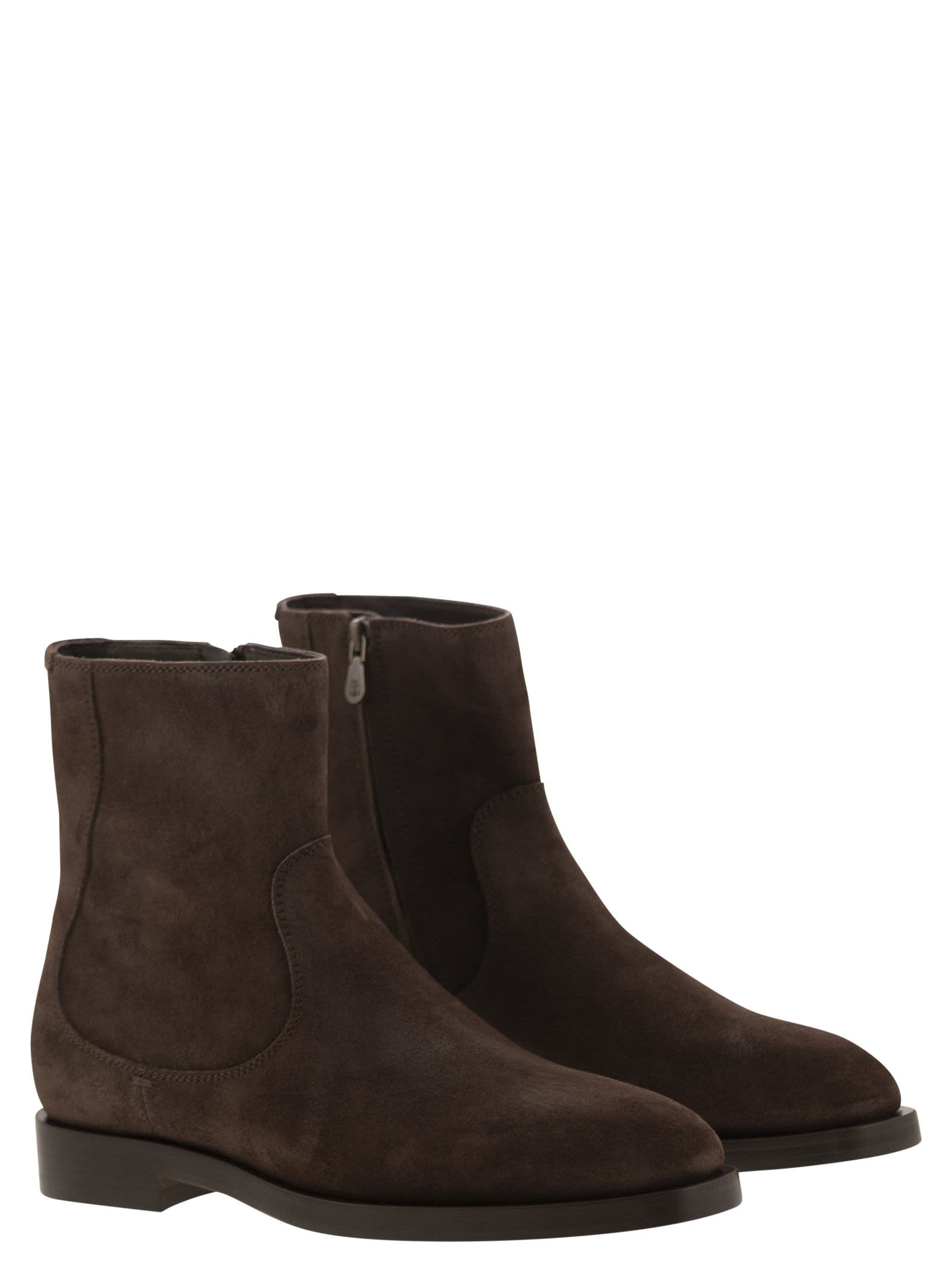 Brunello Cucinelli Men Chelsea Boot In Suede - 4