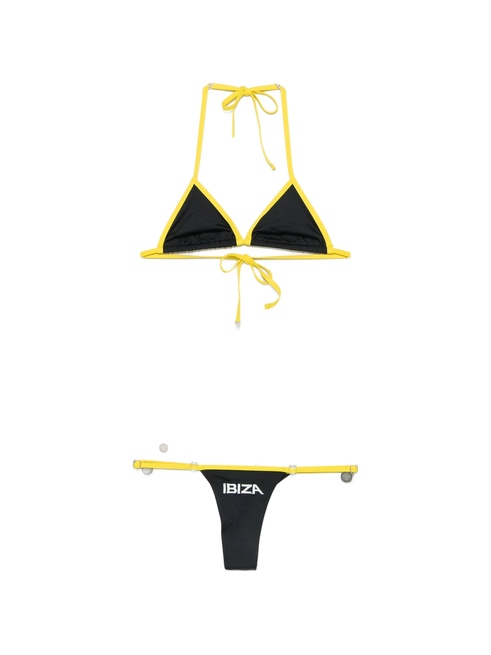 The Attico Logo-print Triangle-cup Bikini - 1
