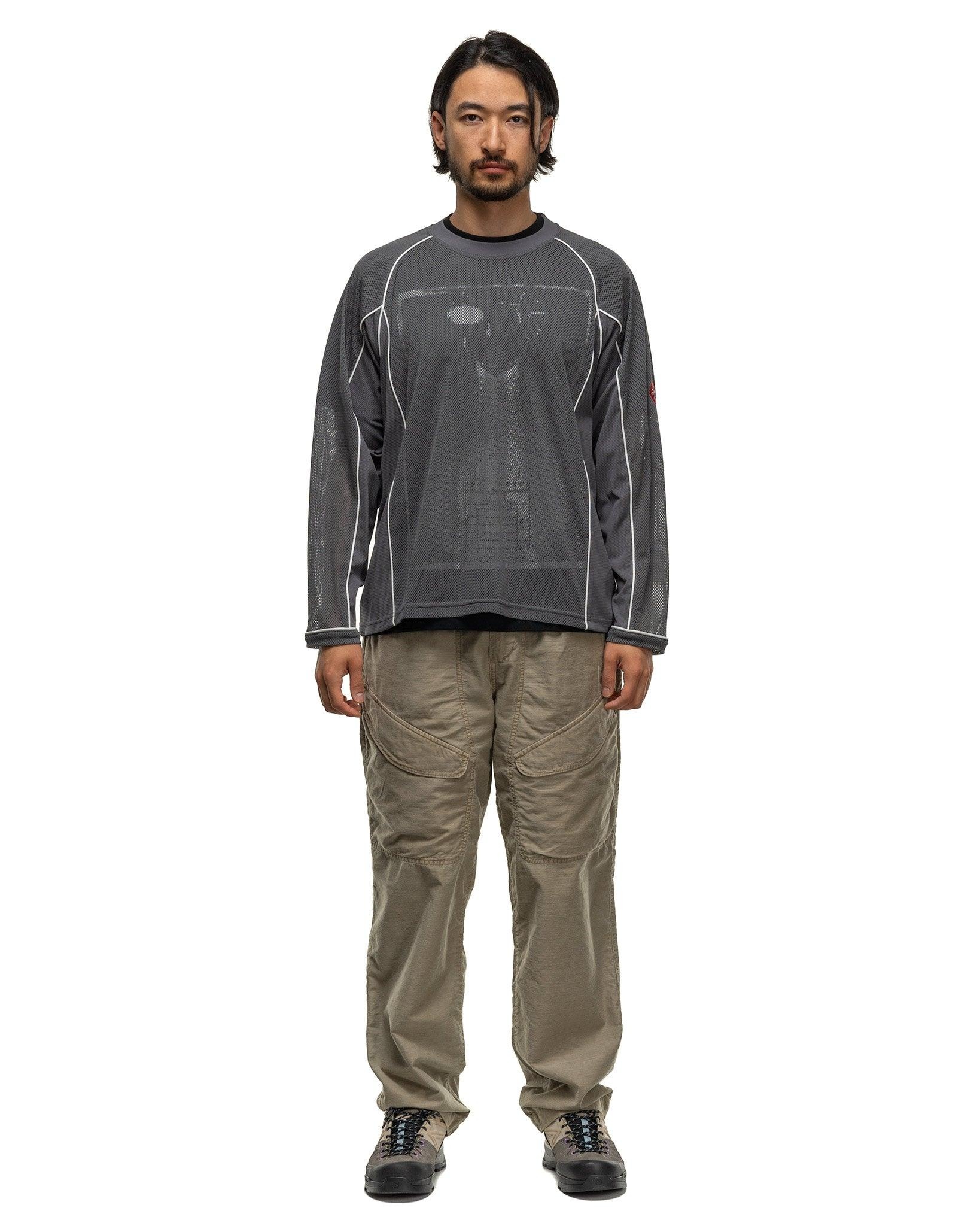トップス C.E cavempt MESH RAGLAN LONG SLEEVE T XL Cav Empt: Men's Mesh Raglan Colour Long Sleeve T-Shirt (Grey