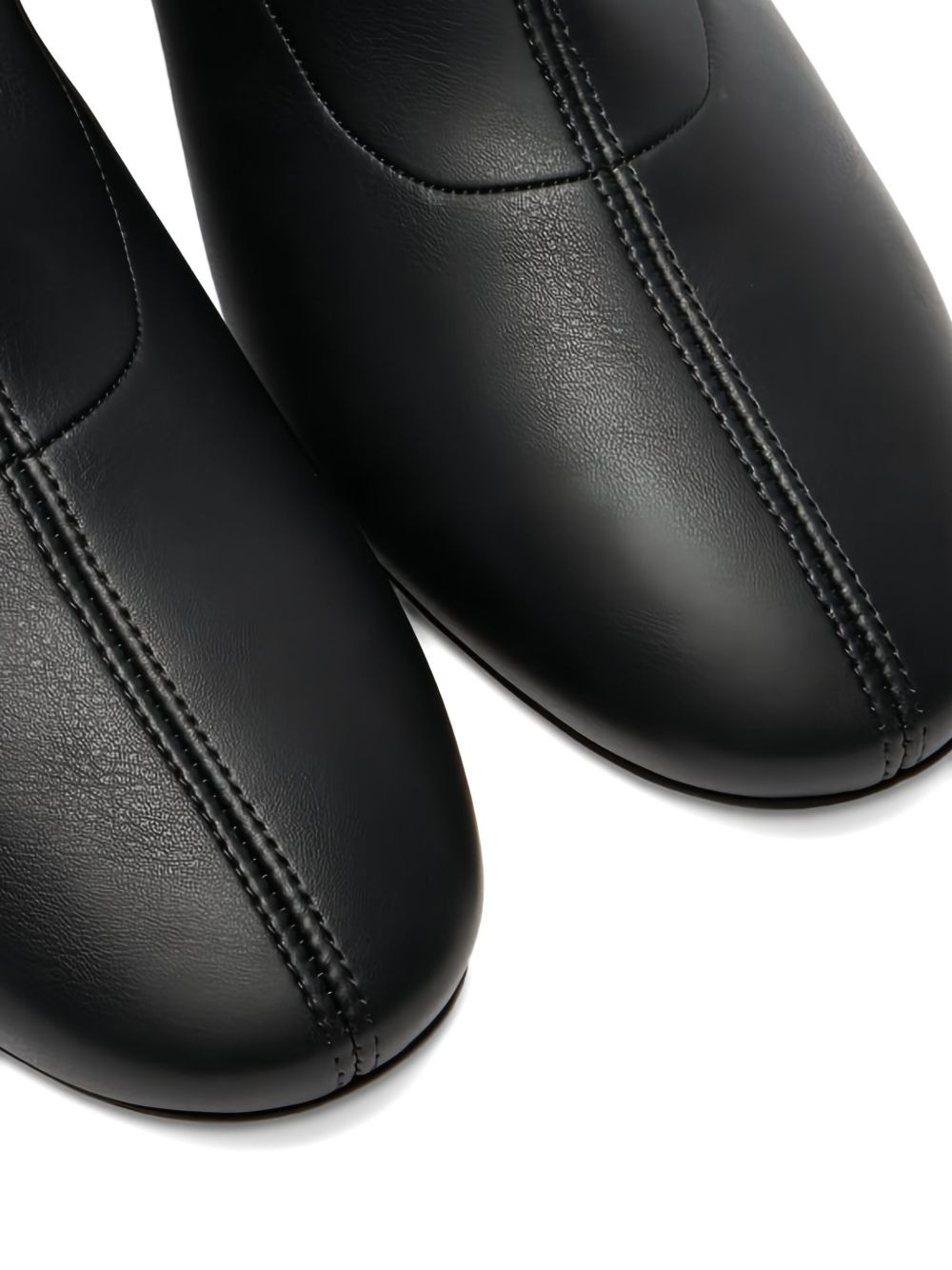 50mm leather ankle boots - 3