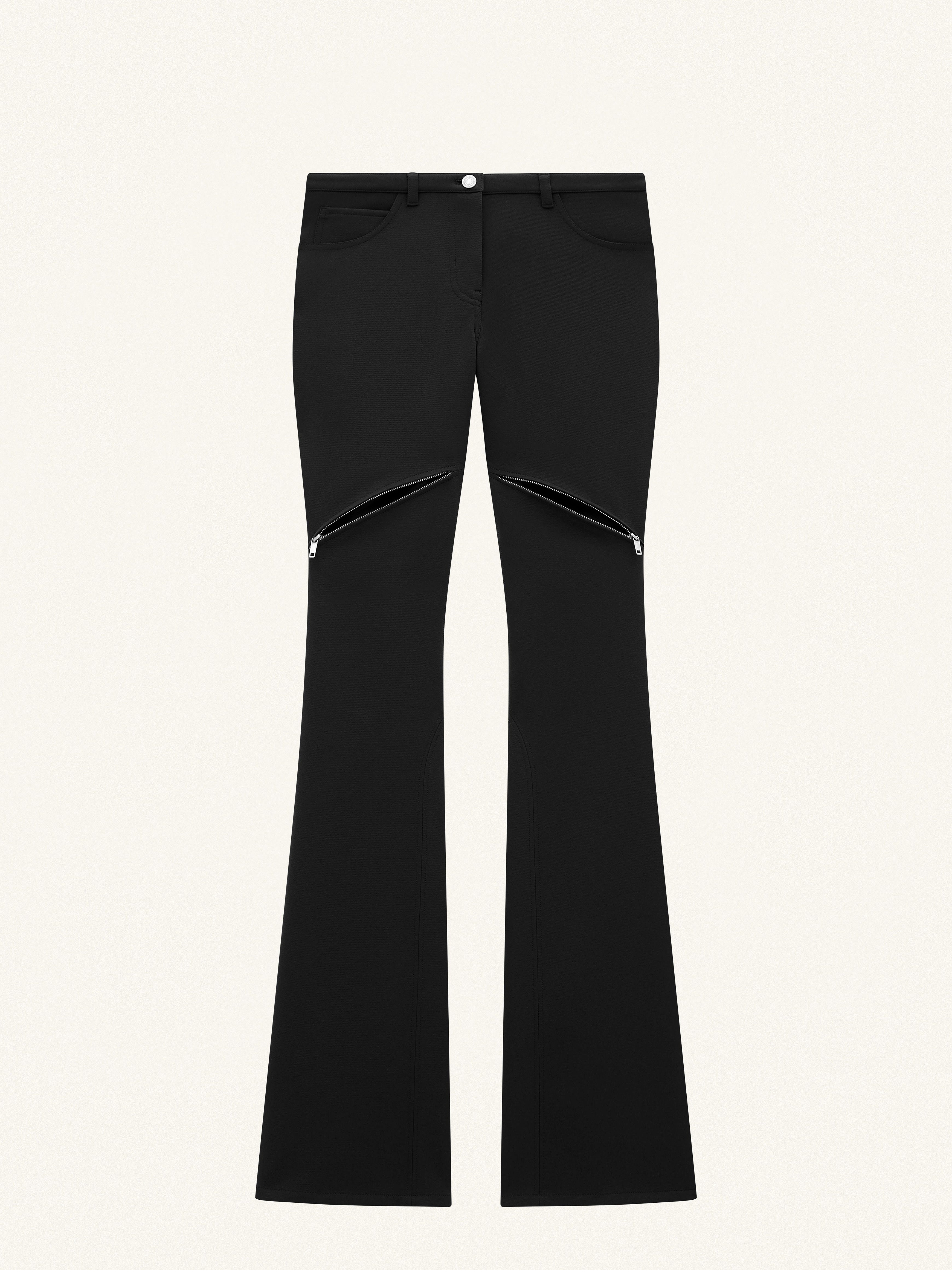ELLIPSE ZIPPED TWILL PANTS - 2