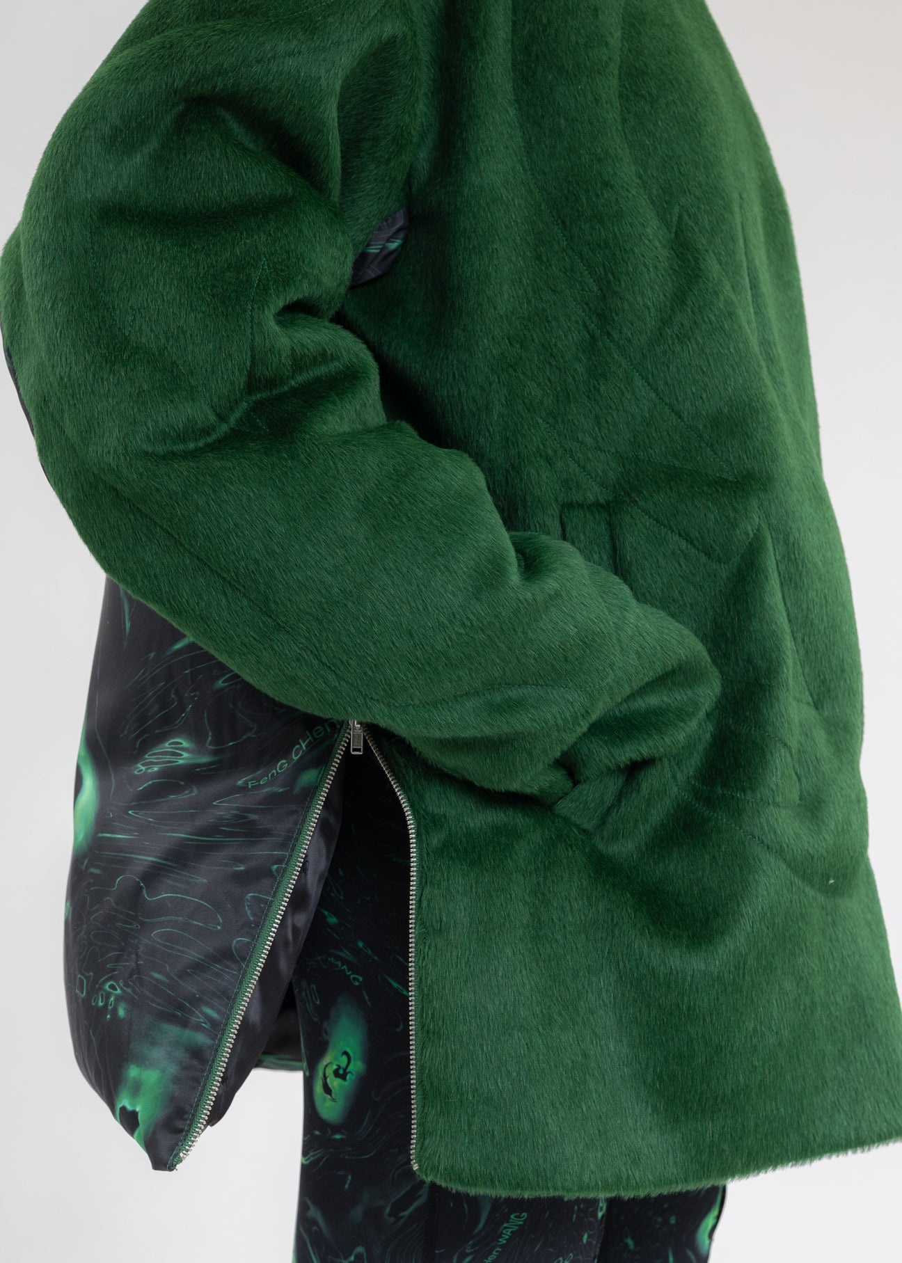 Green 3D STRUCTURE SWEATER - 5