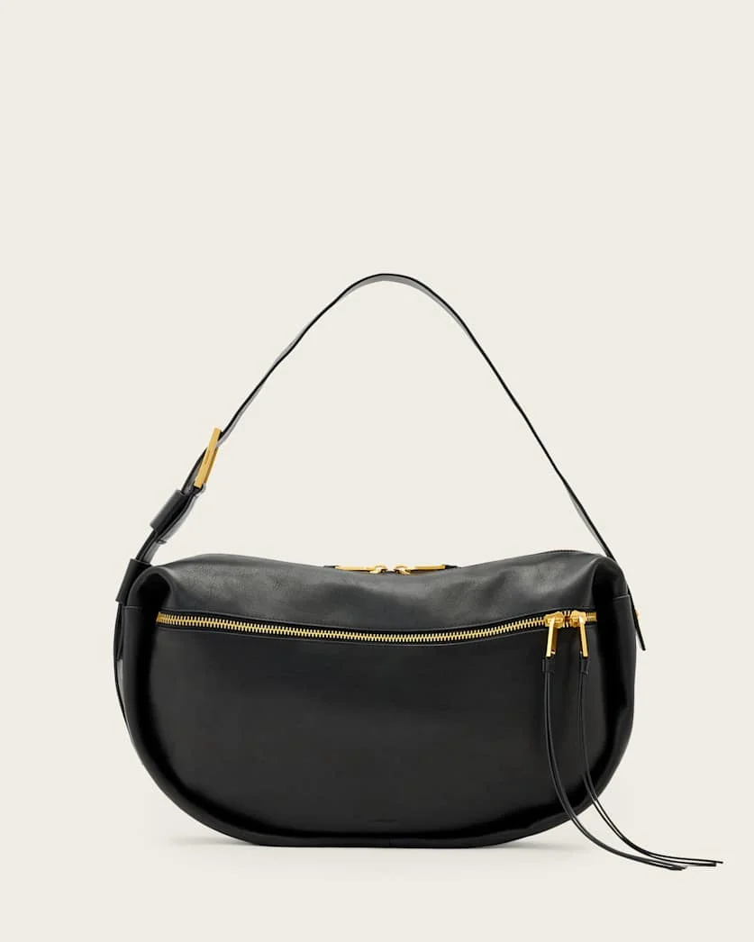 NOEMIE LEATHER SHOULDER BAG - 1