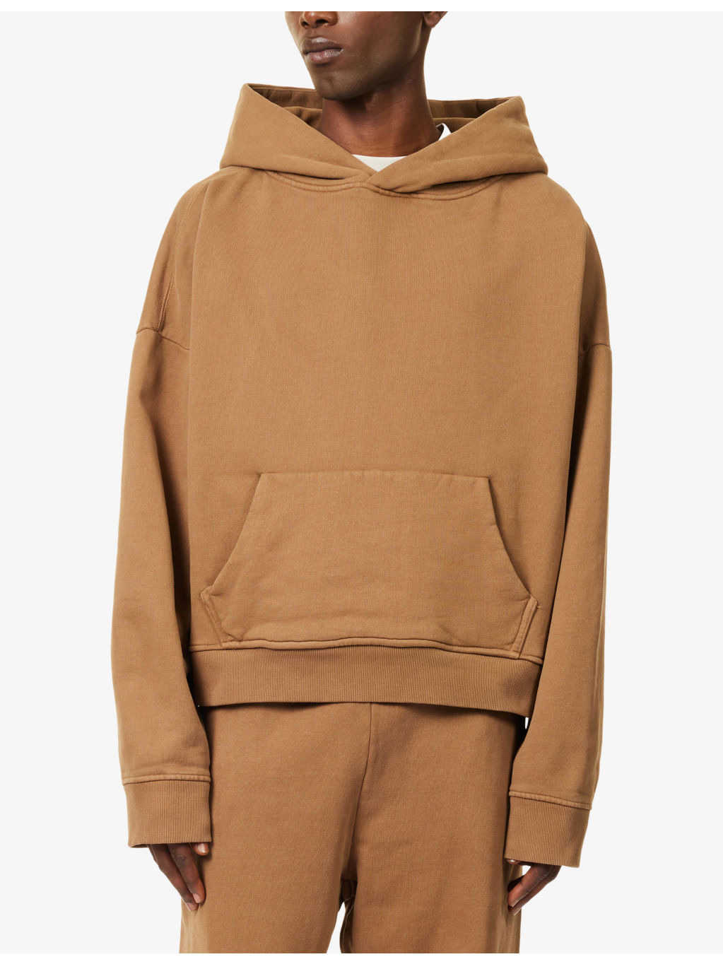 Relaxed-Fit Dropped-Shoulder Cotton Hoody - 3