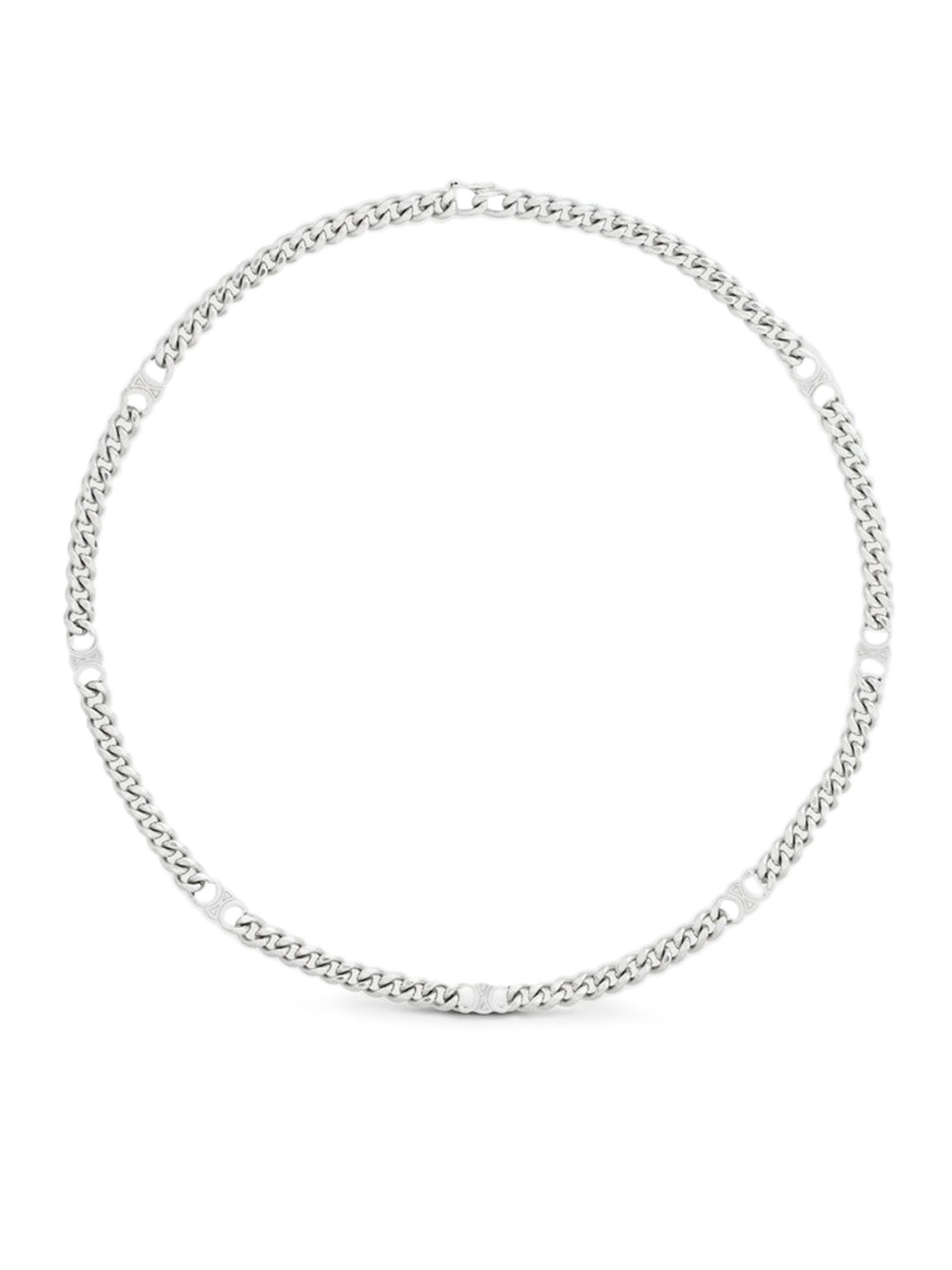 CELINE SMALL GOURMETTE TRIOMPHE NECKLACE IN BRASS WITH