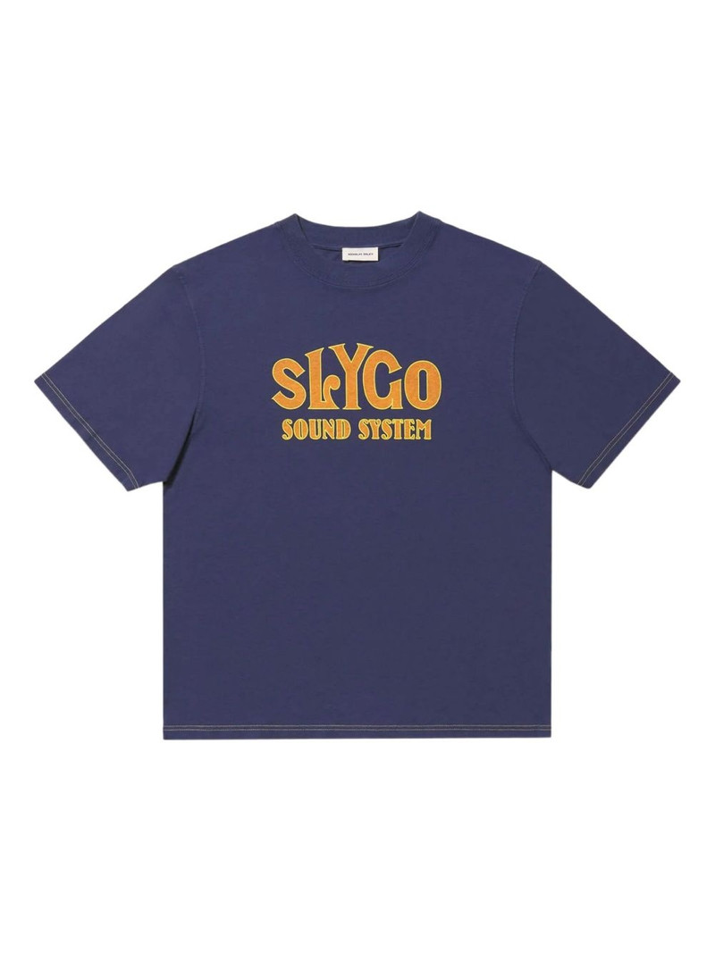 slogan-print T-shirt 1