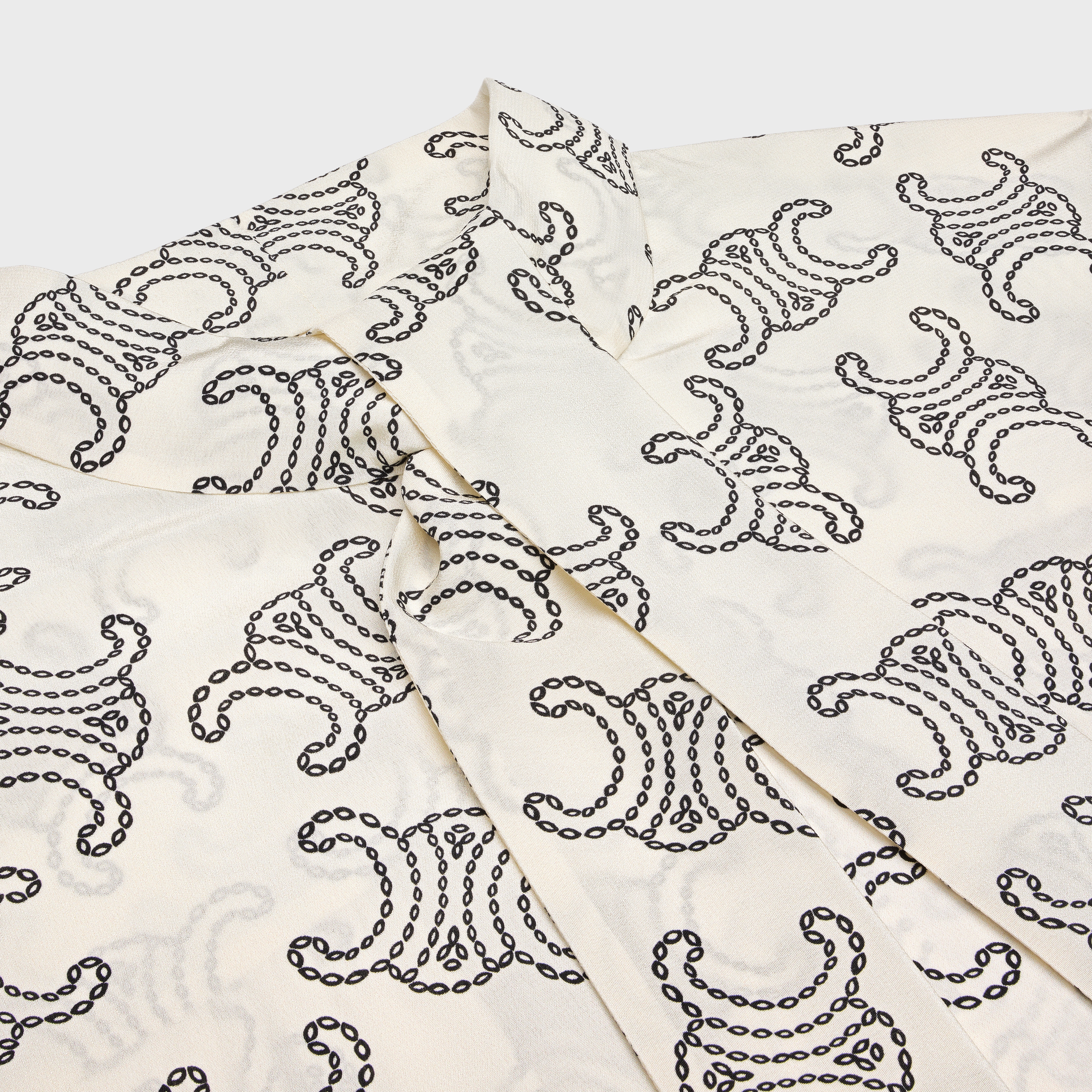 lavallière blouse in crêpe de chine - 3