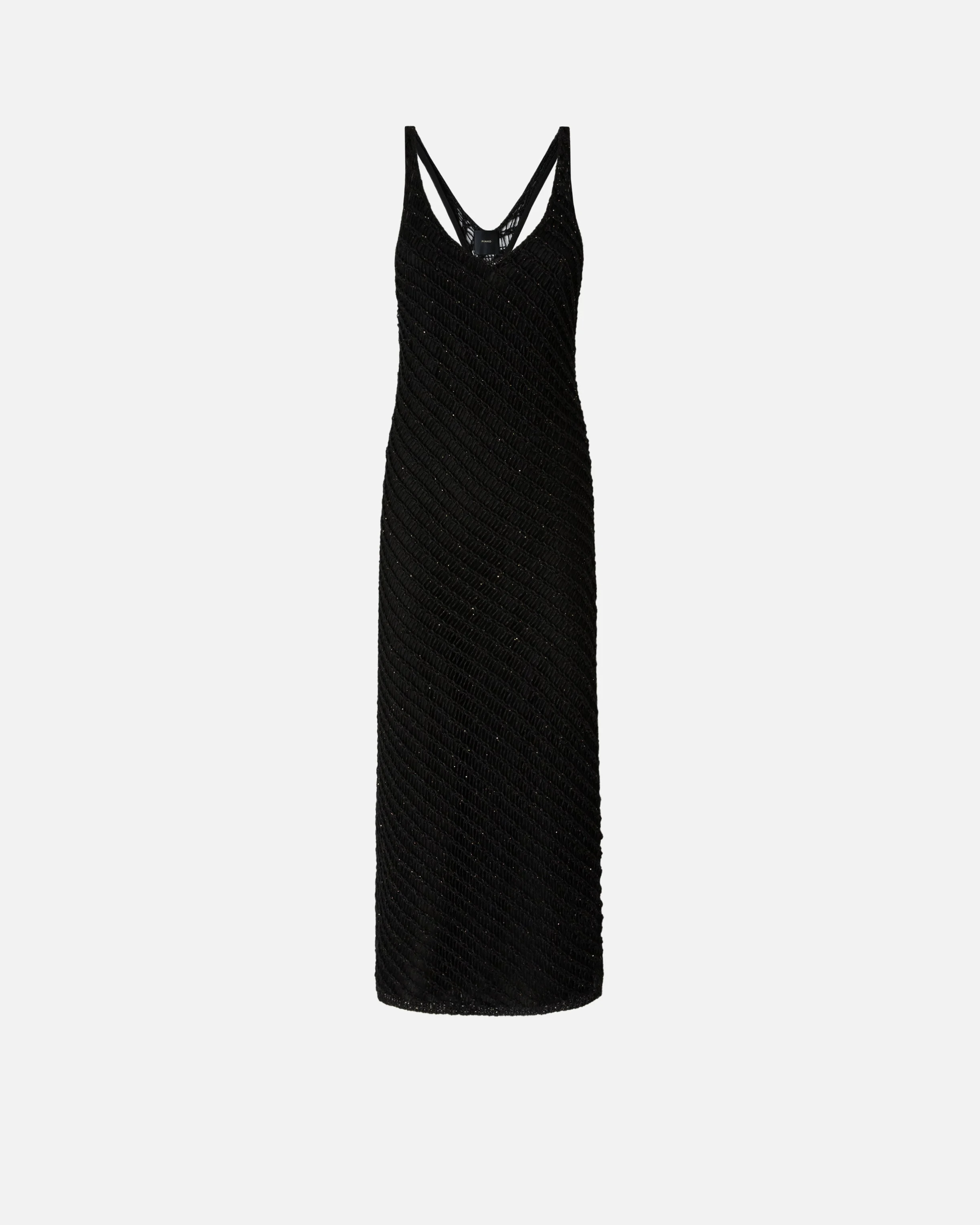 CROCHET-EFFECT MIDI DRESS WITH SEQUINS - 1