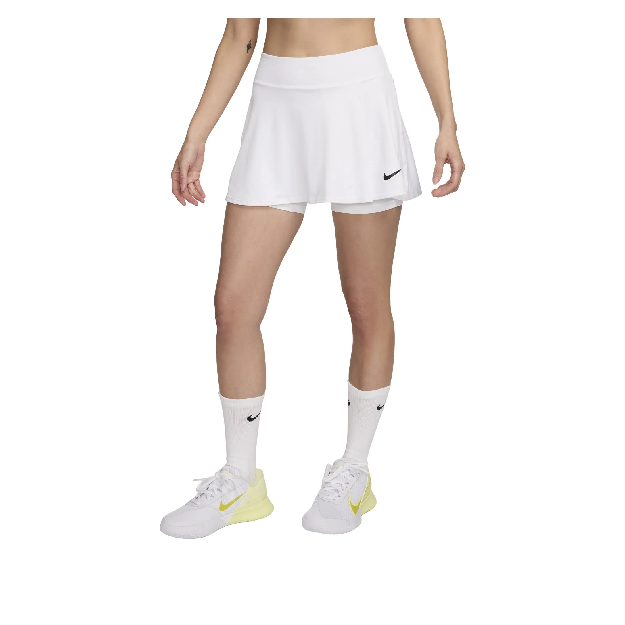 (WMNS) 나이키 코트 Dri-fit Victory Flouncy Tennis 스커트 'White' DH9553-100 - 1