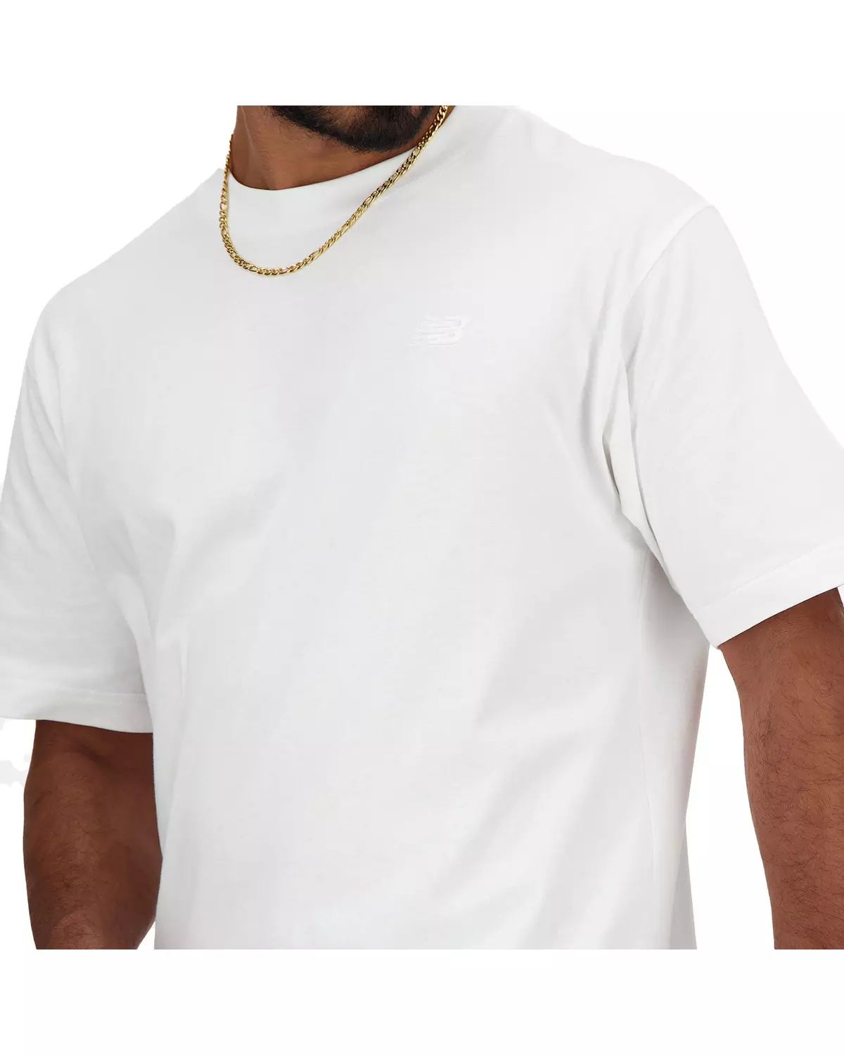Men's Athletics Cotton Tee-White - 4