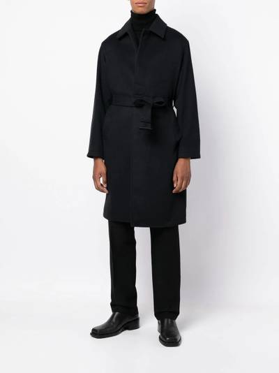 Mackintosh belted wool-cashmere blend trench coat outlook