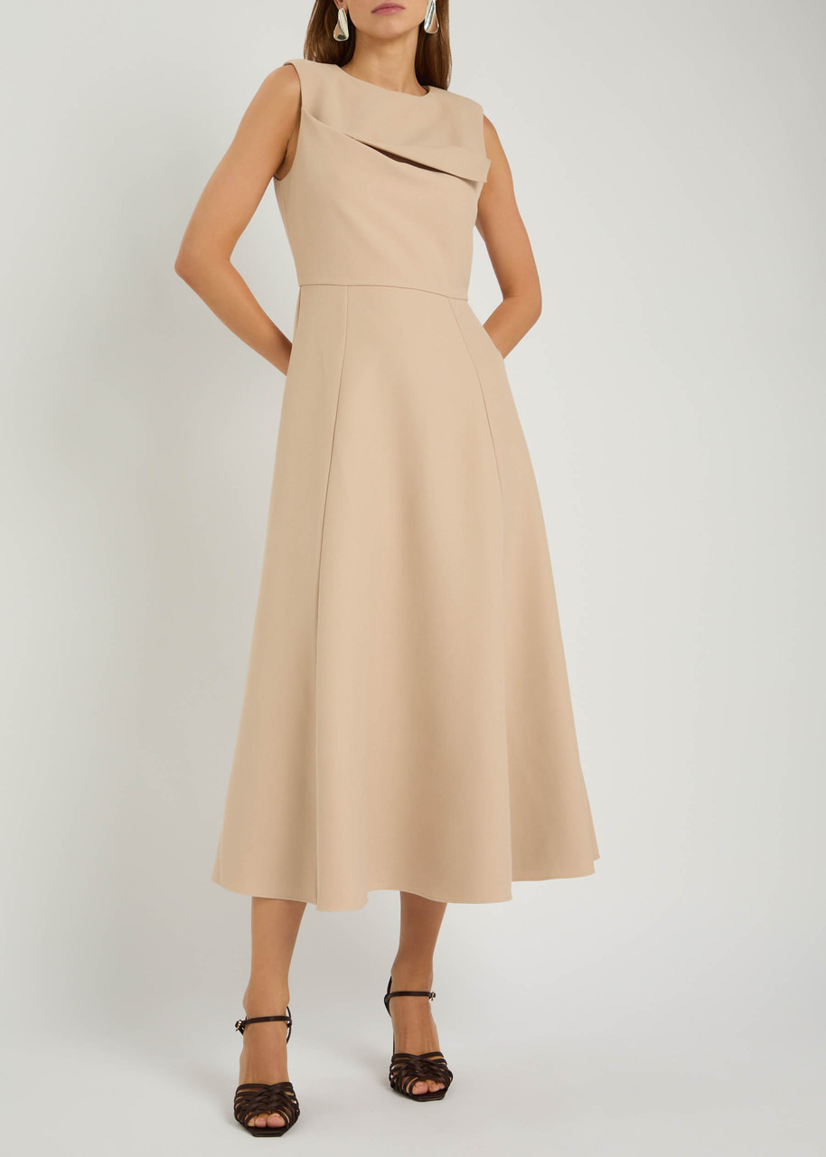 Roland Mouret Panelled Crepe Midi Dress - 4