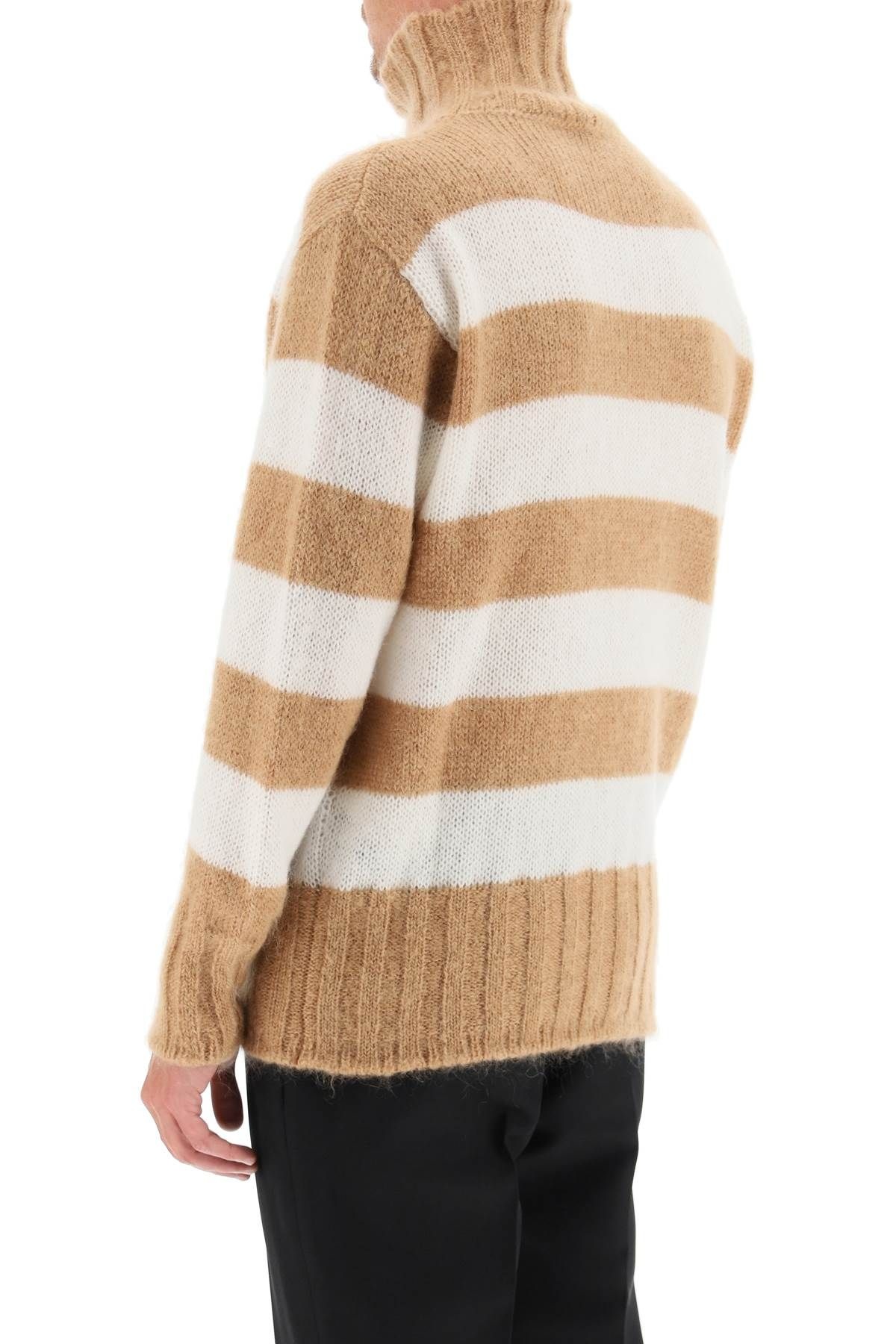 STRIPED TURTLENECK SWEATER - 4