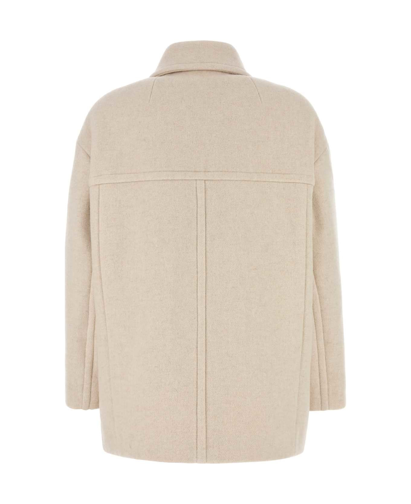Sand Wool Blend Fiby Coat - 2
