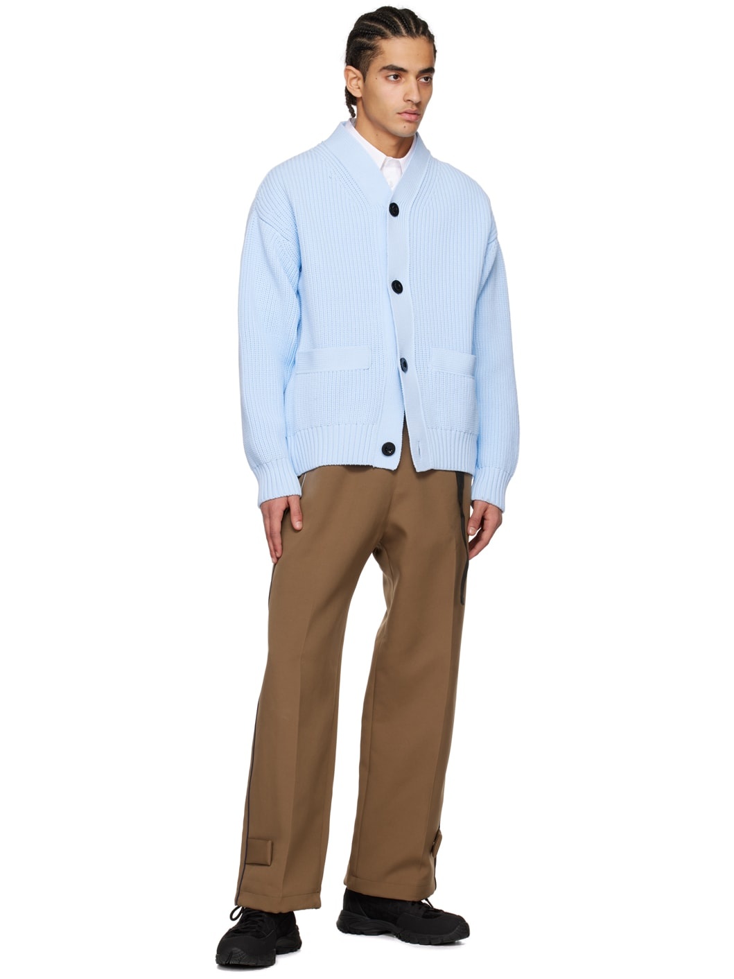 Blue Vented Cardigan - 4