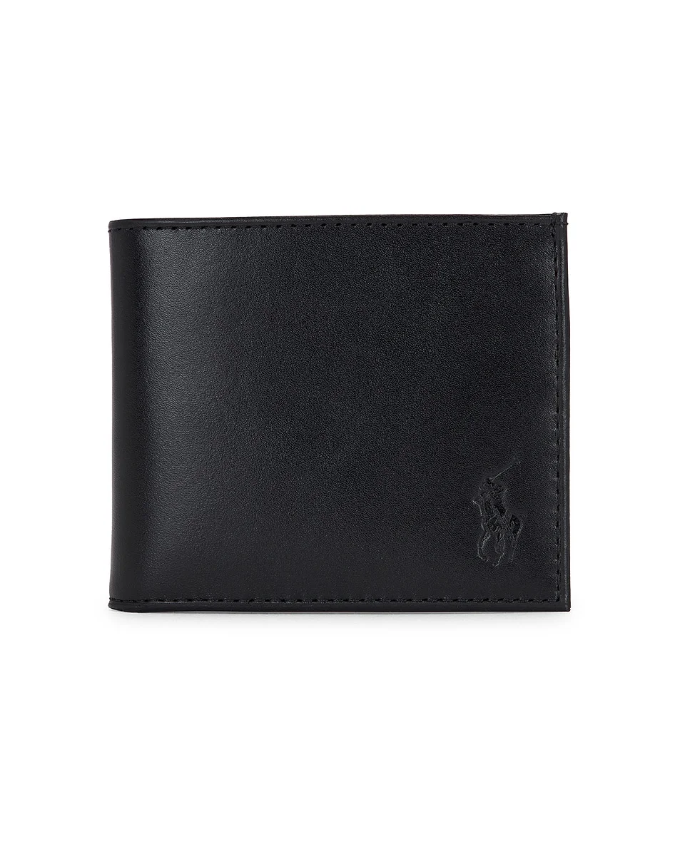 Burnished Leather Billfold Wallet - 1
