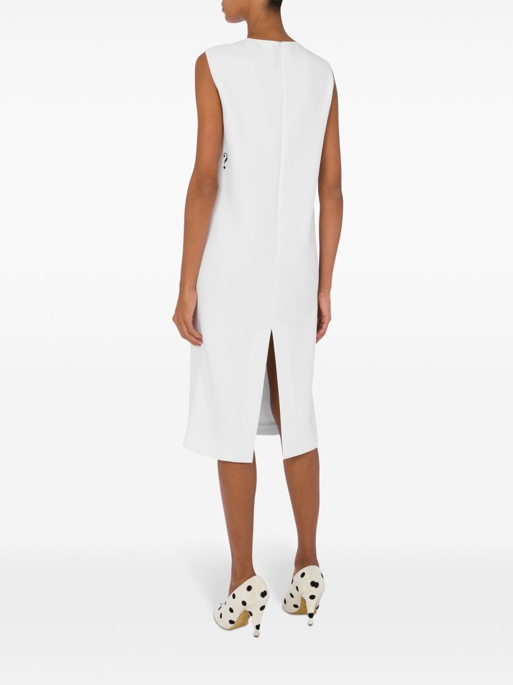 slogan-print midi dress - 3